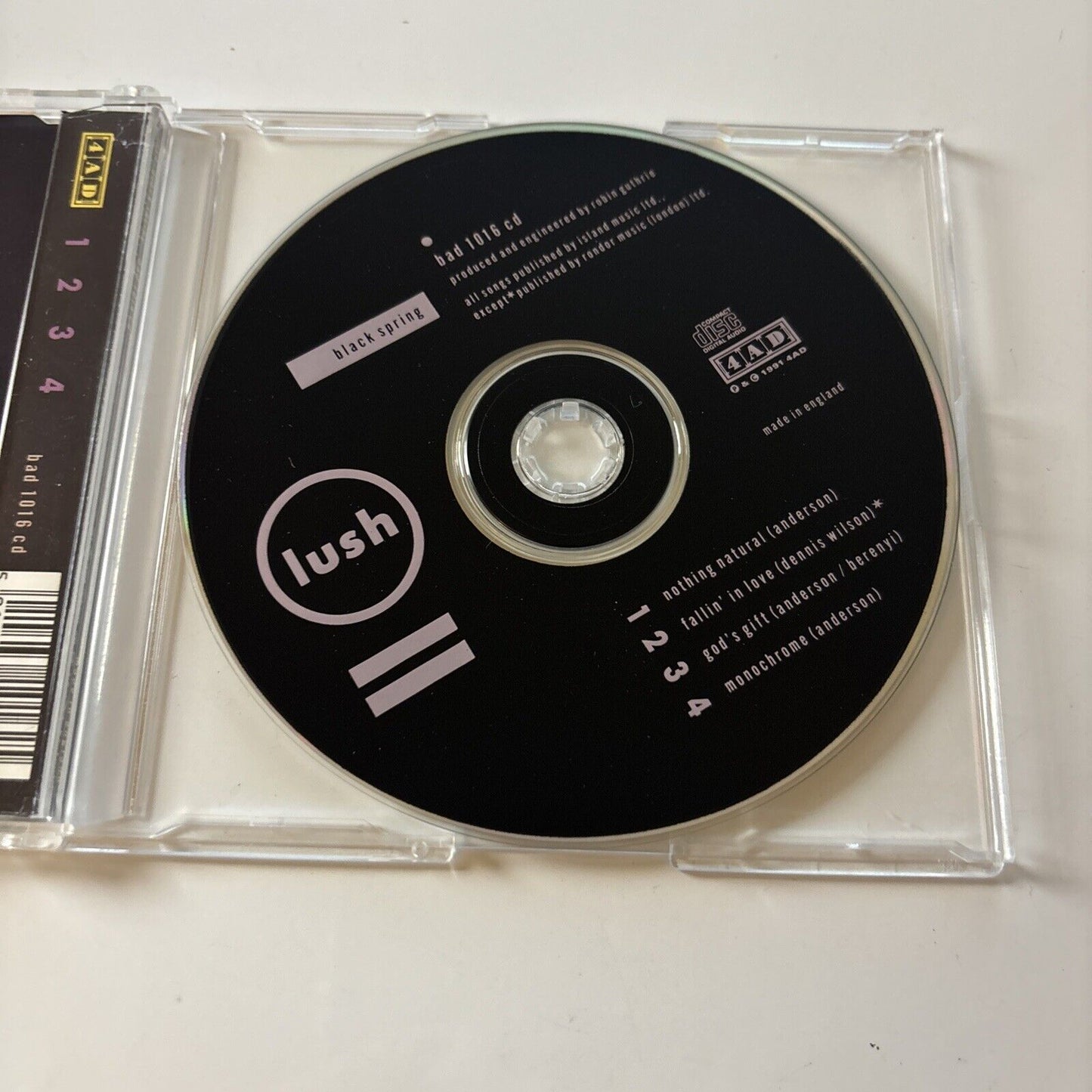 Lush - Black Spring (CD, 1991) Bad-1016cd