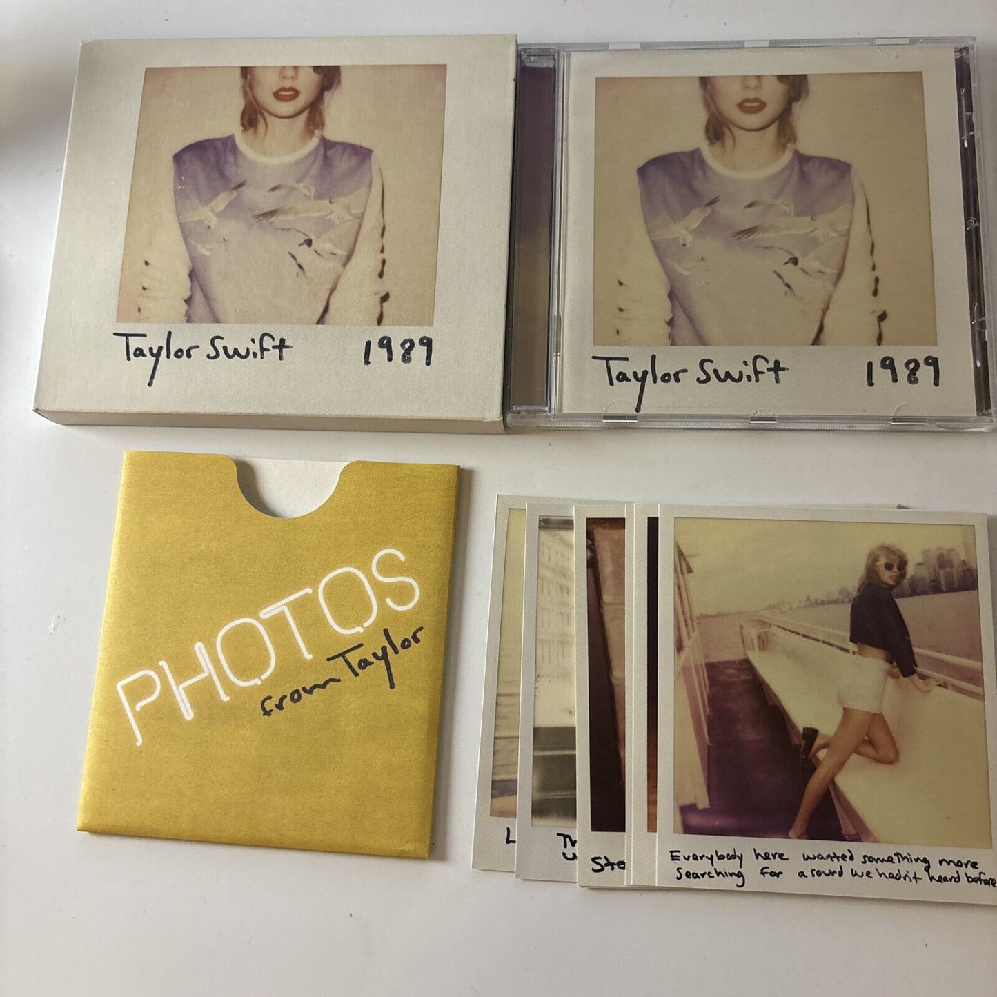 Taylor Swift - 1989 (CD, 2014) Slipcover + Polaroids