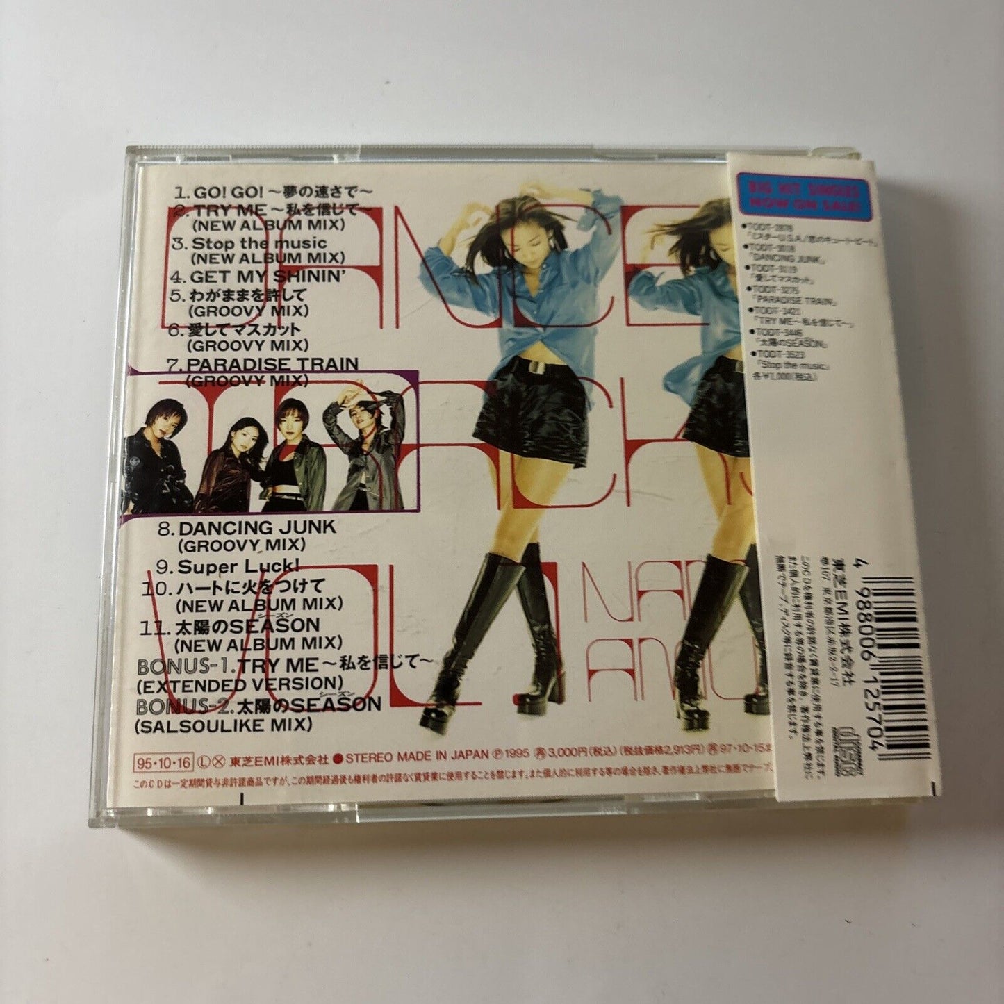 Namie Amuro - Dance Tracks Vol 1 (CD, 1997) Toct-9100 Obi Japan