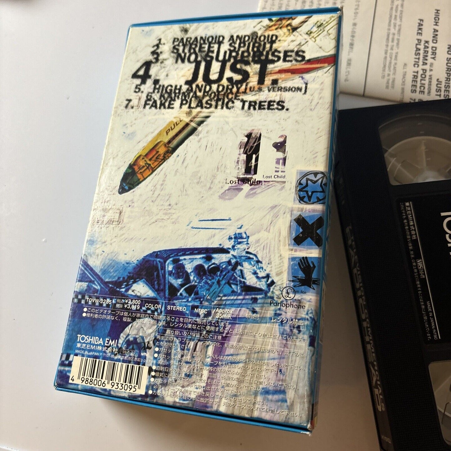 Radiohead - 7 Television Commercials (VHS, 1998) Japan NTSC Tovw-3285