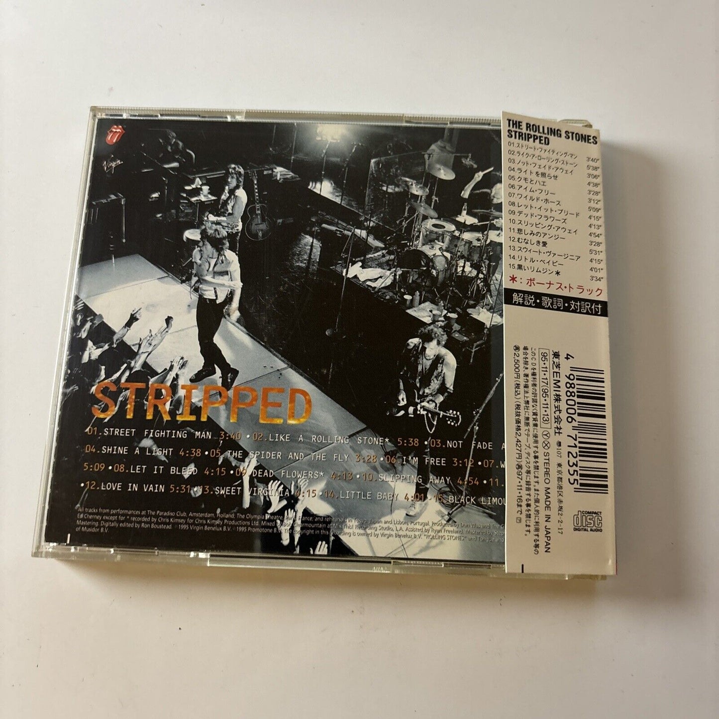 The Rolling Stones - Stripped (CD, 1997) Obi Japan Vjcp-25202