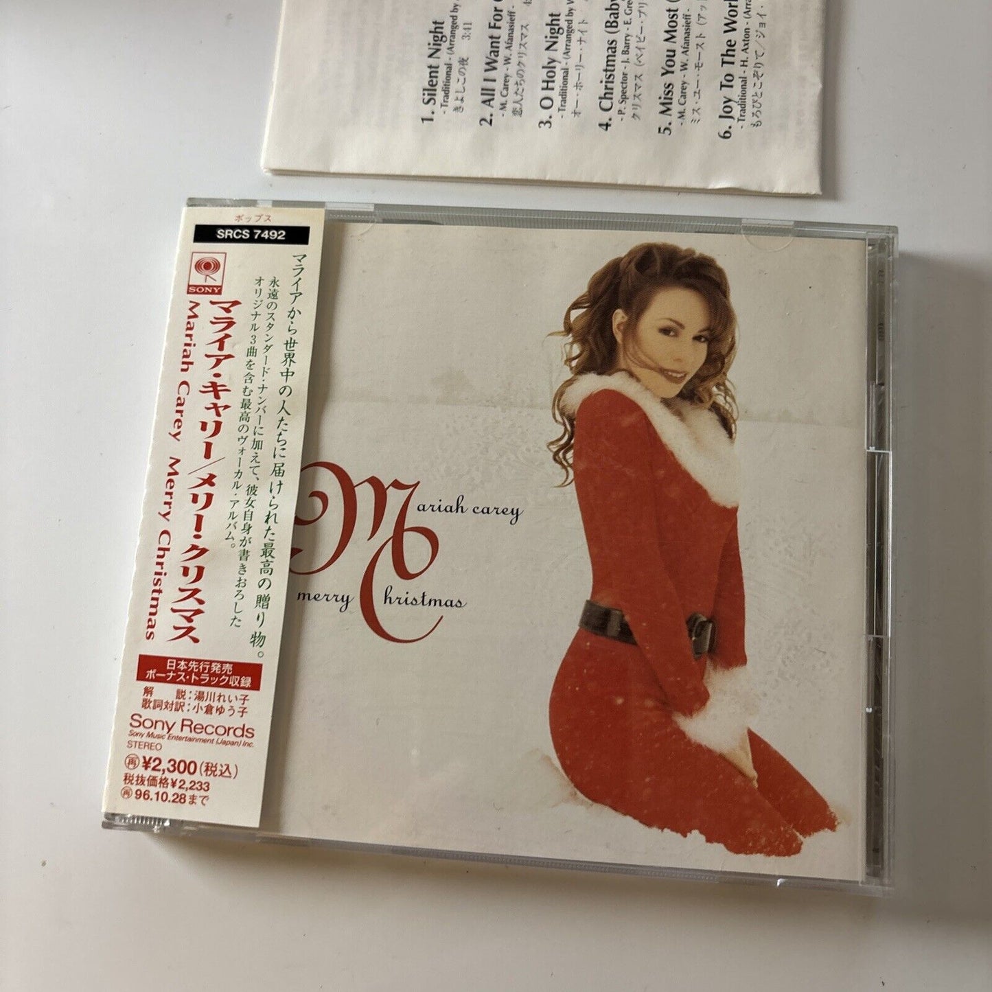 Mariah Carey - Merry Christmas (CD, 1994) Obi Srcs-7492 Japan