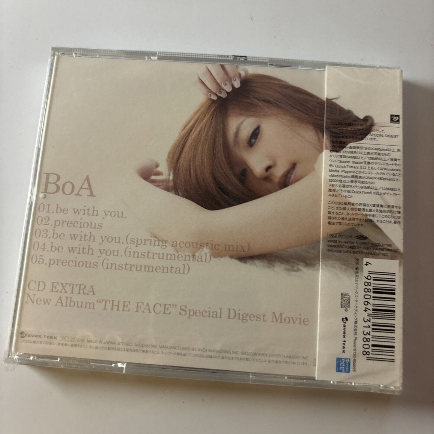 BoA - Be With You (CD, 2008) Obi Avcd-31380 *New Sealed*