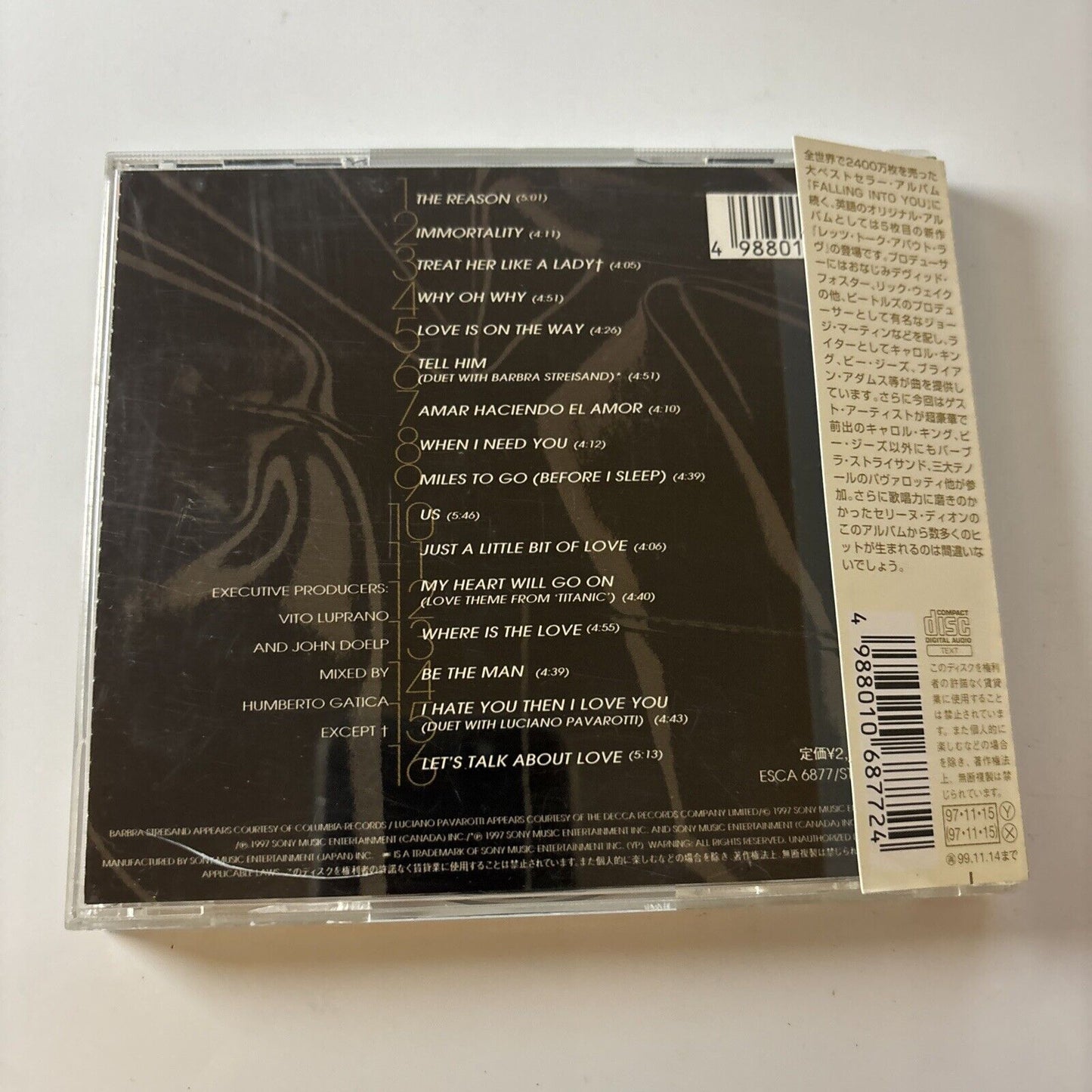 Celine Dion - Let's Talk About Love (CD, 1997) Obi Japan Esca-6877