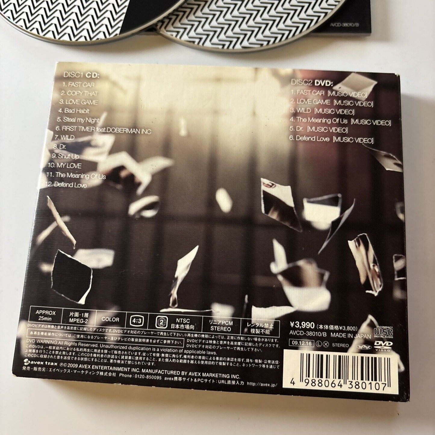 Namie Amuro - Past Future (CD + DVD, 2009) Avcd-38010-b