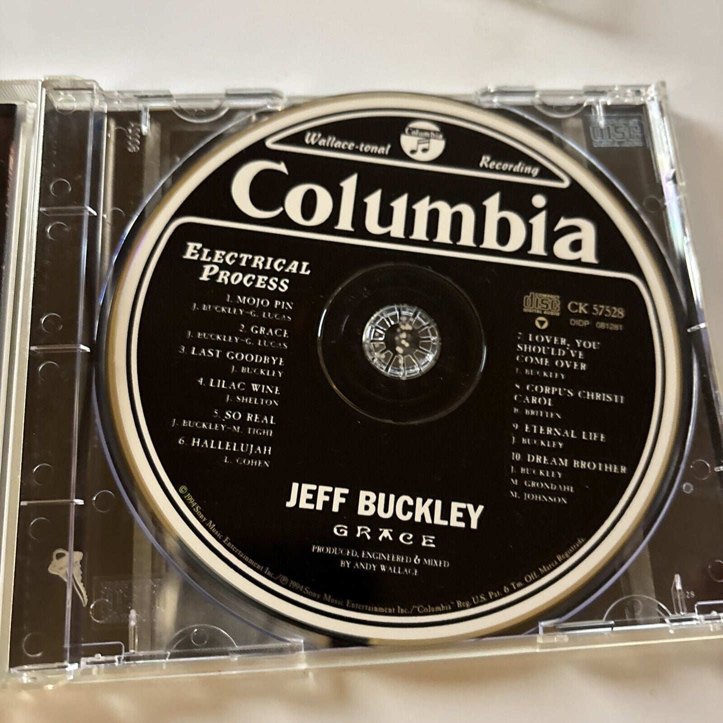 Jeff Buckley - Grace (CD, 1994) Ck-57528