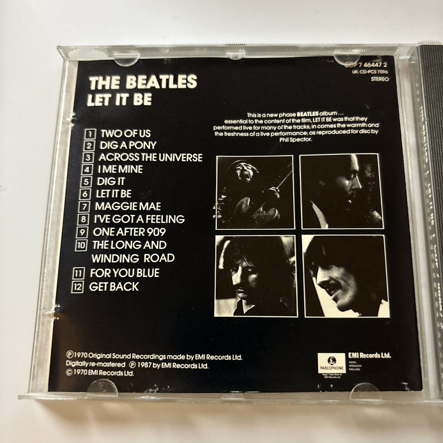 The Beatles - Let It Be  (CD, 1987)