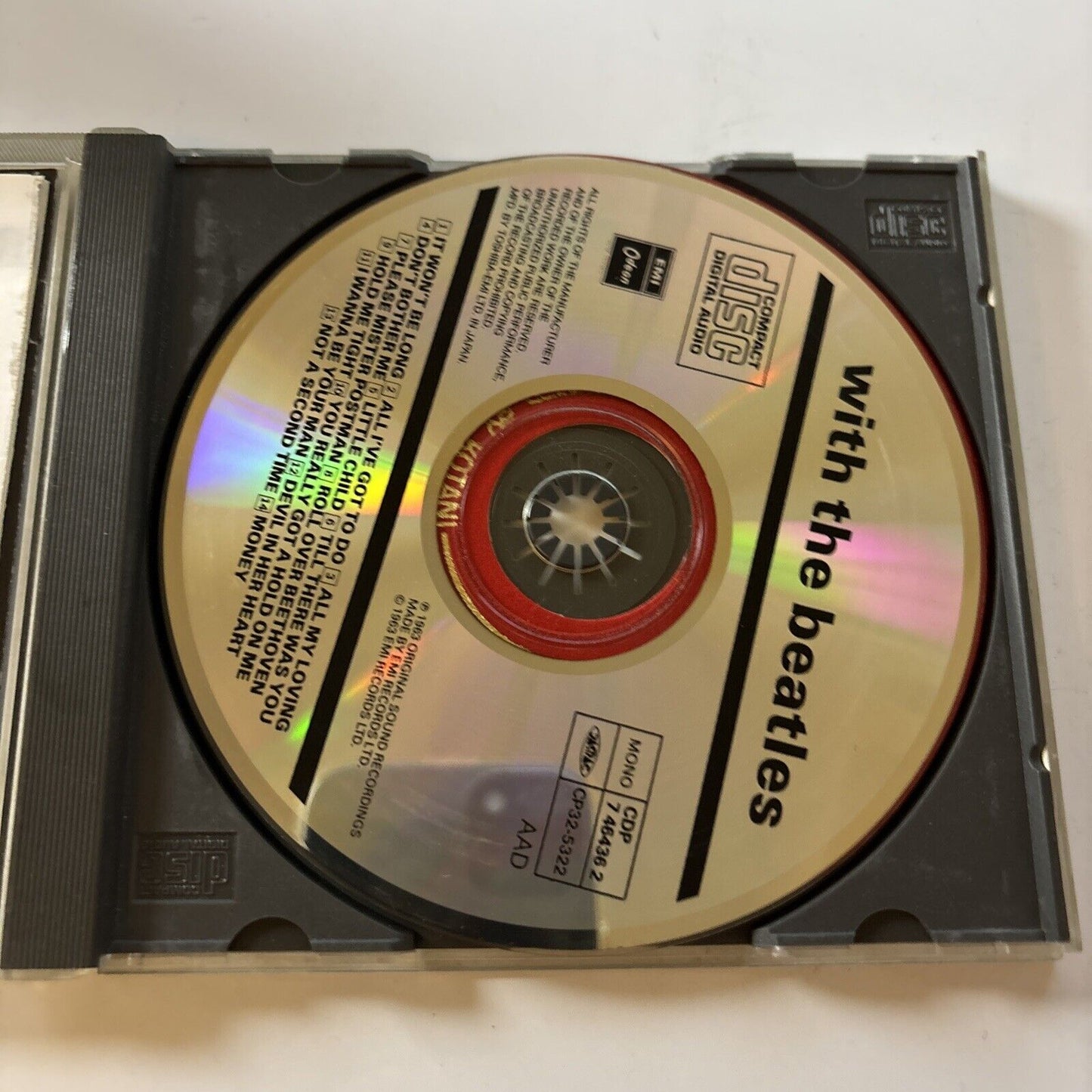 The Beatles - With The Beatles (CD, 1963) Japan Cp32-5322