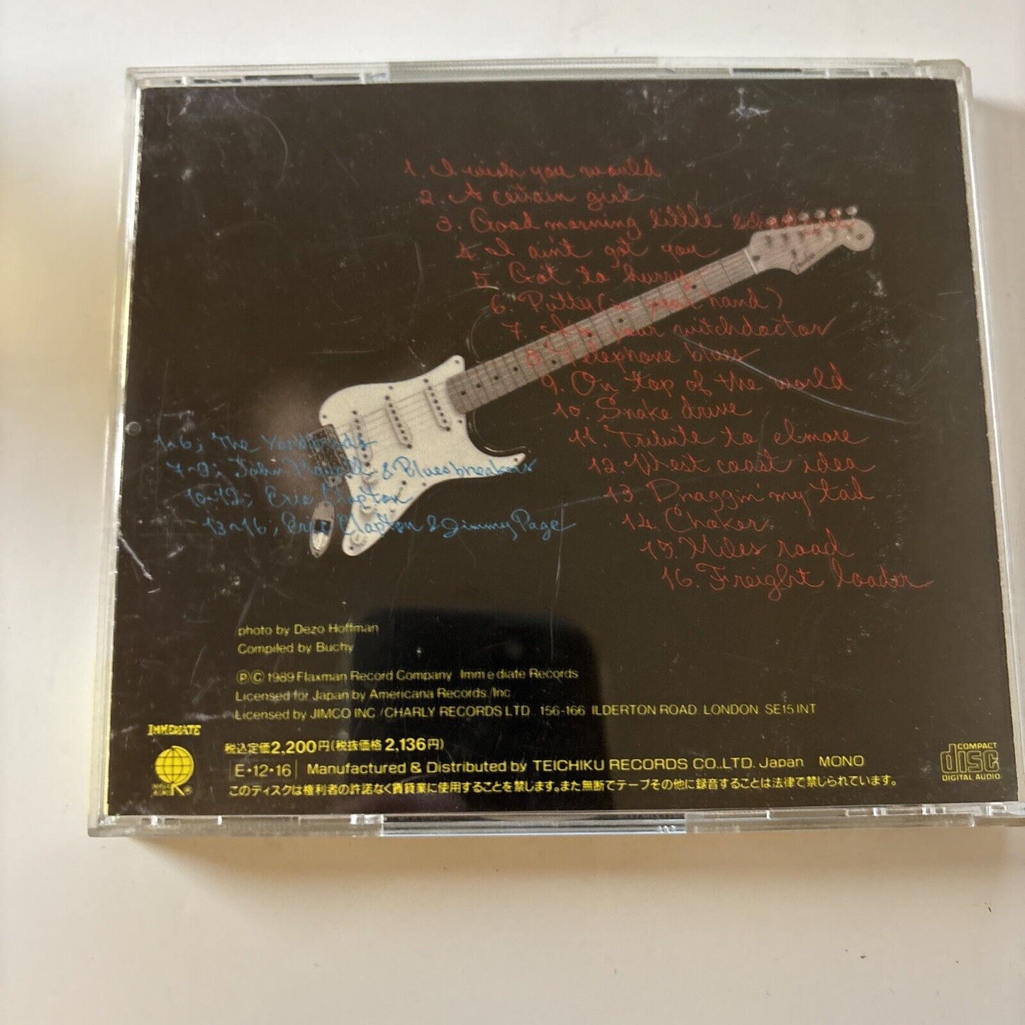 Eric Clapton - Blues Works 1963-1965 (CD, 1989) Tecp-22060 Japan