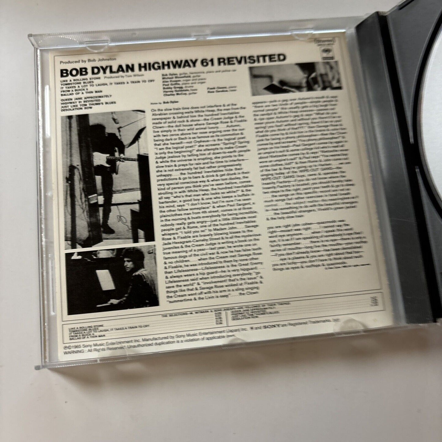 Bob Dylan - Highway 61 Revisited (CD, 1996)  Japan Srcs-9074