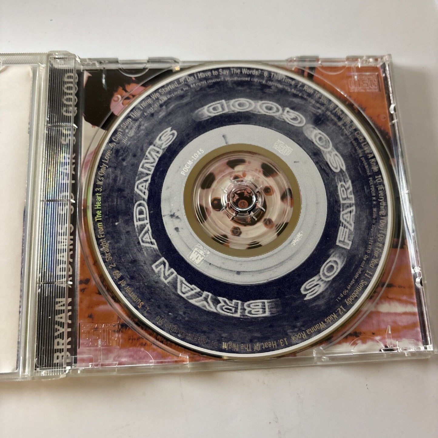 Bryan Adams - So Far So Good (CD, 1993) Japan Pocm-1045