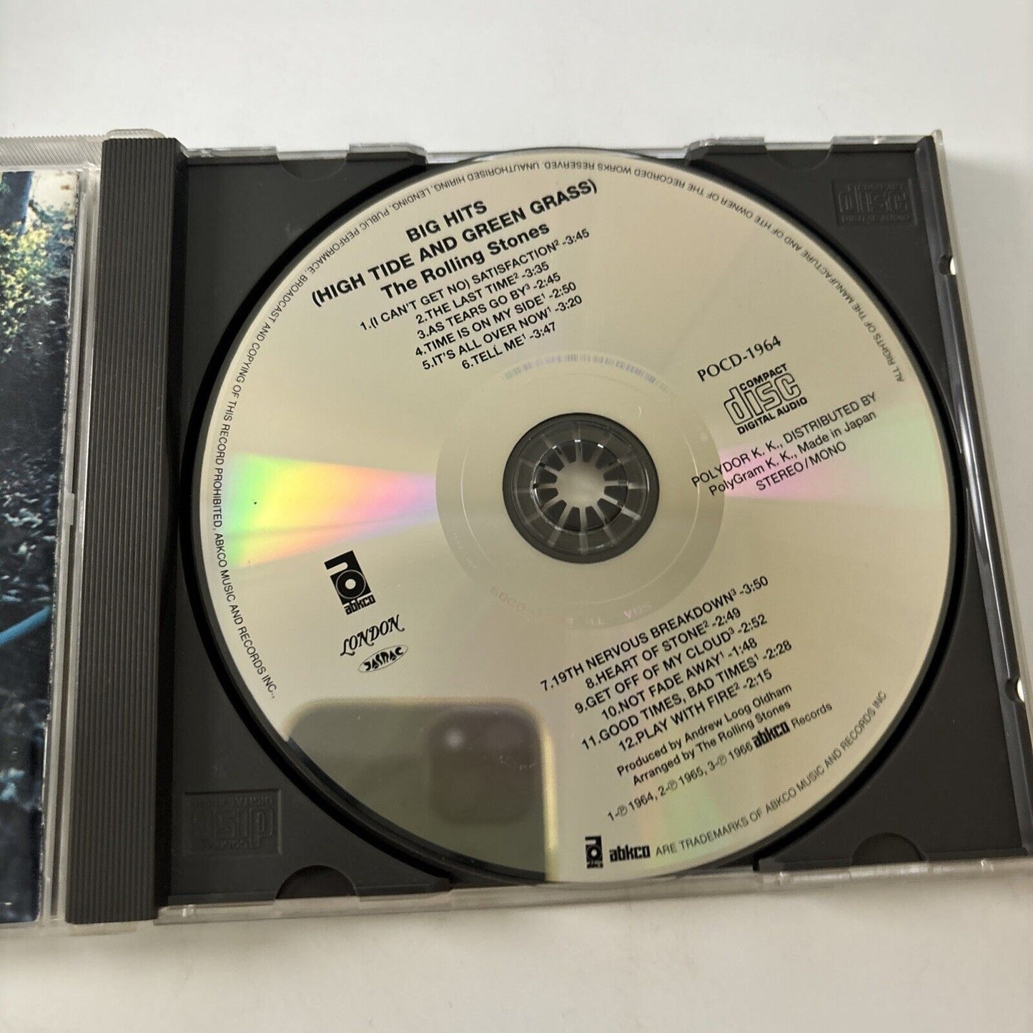 The Rolling Stones - Big Hits High Tide & Green Grass (CD, 1997) Japan Pocd-1964