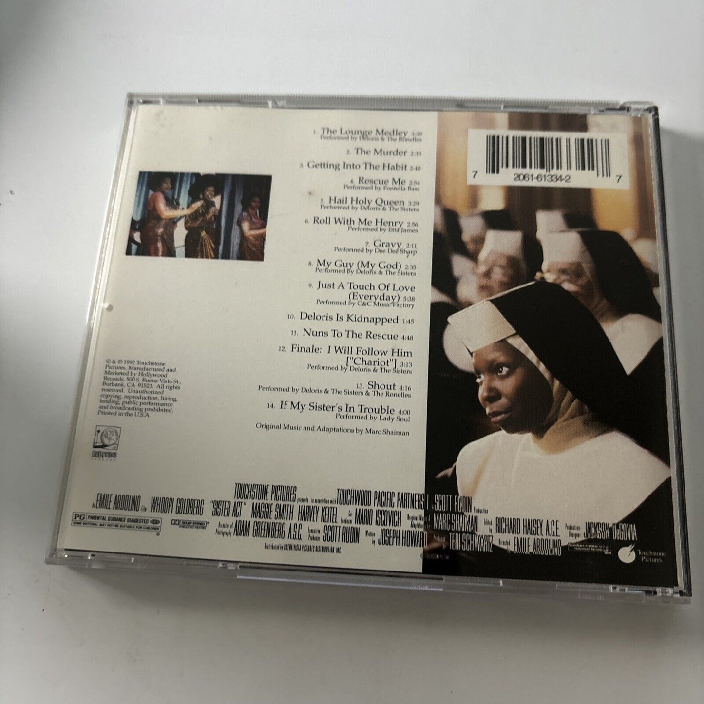 Sister Act Motion Picture Soundtrack by Marc Shaiman (CD, 1992)