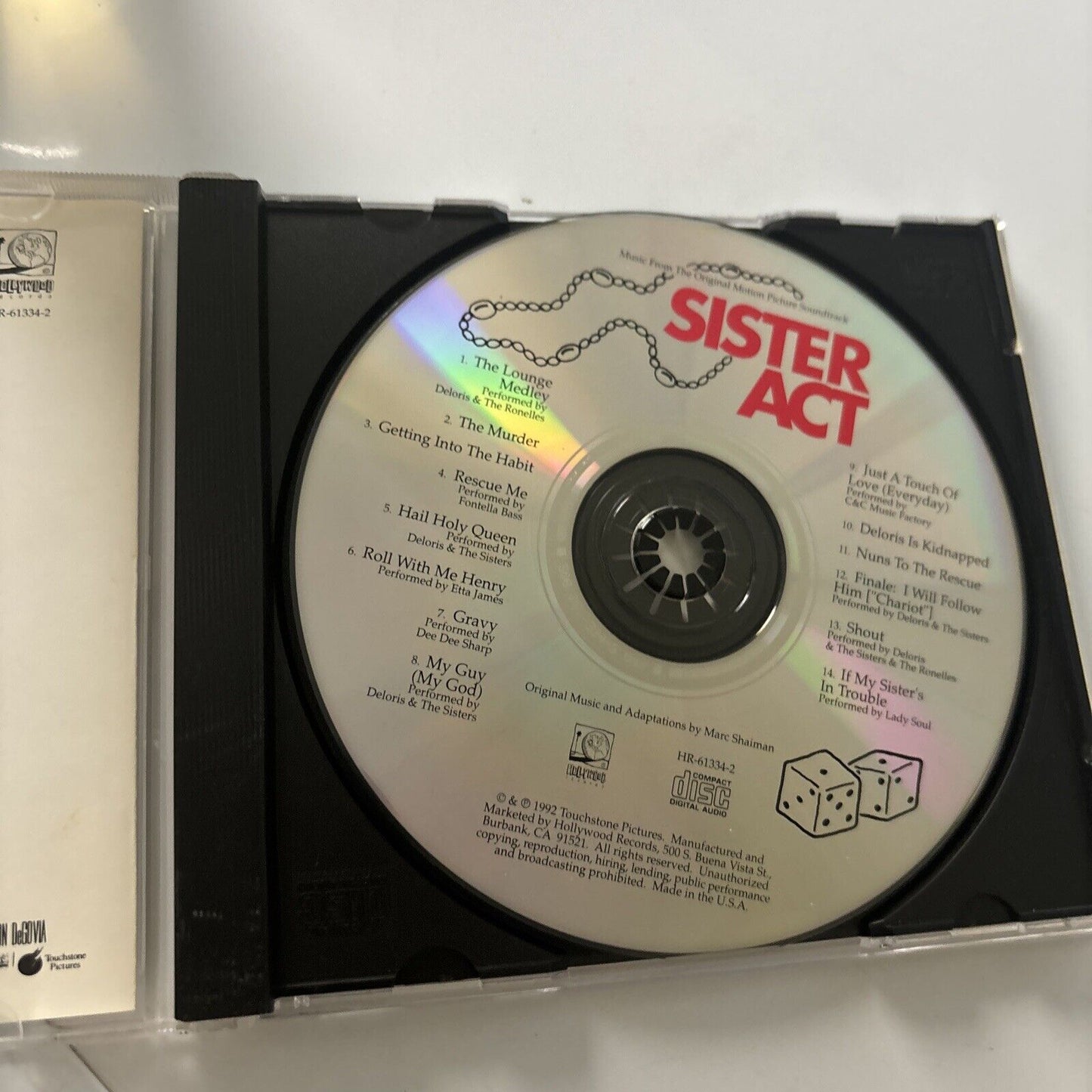 Sister Act Motion Picture Soundtrack by Marc Shaiman (CD, 1992)