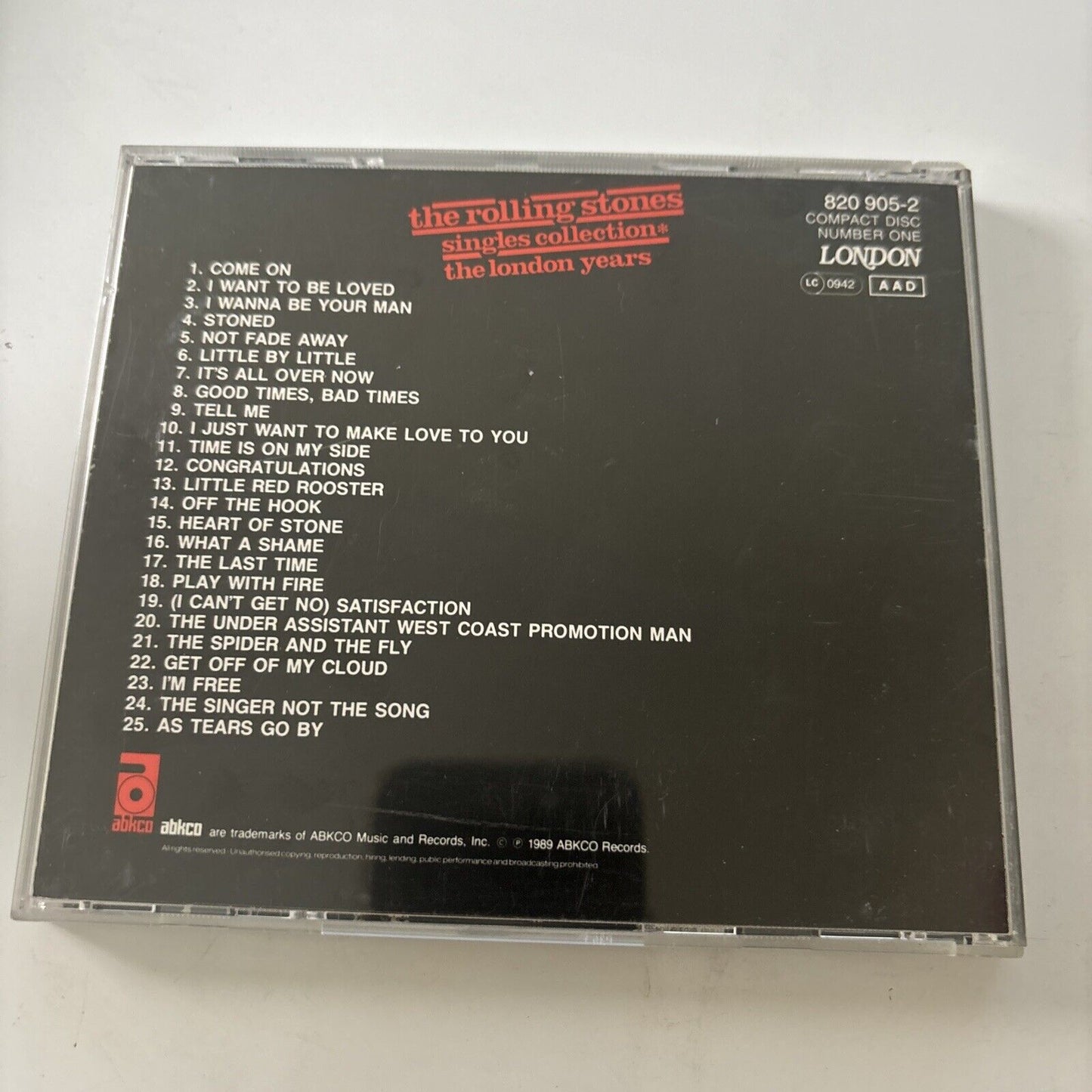 The Rolling Stones - Singles Collection The London Years (CD, 1989) 820 905-2