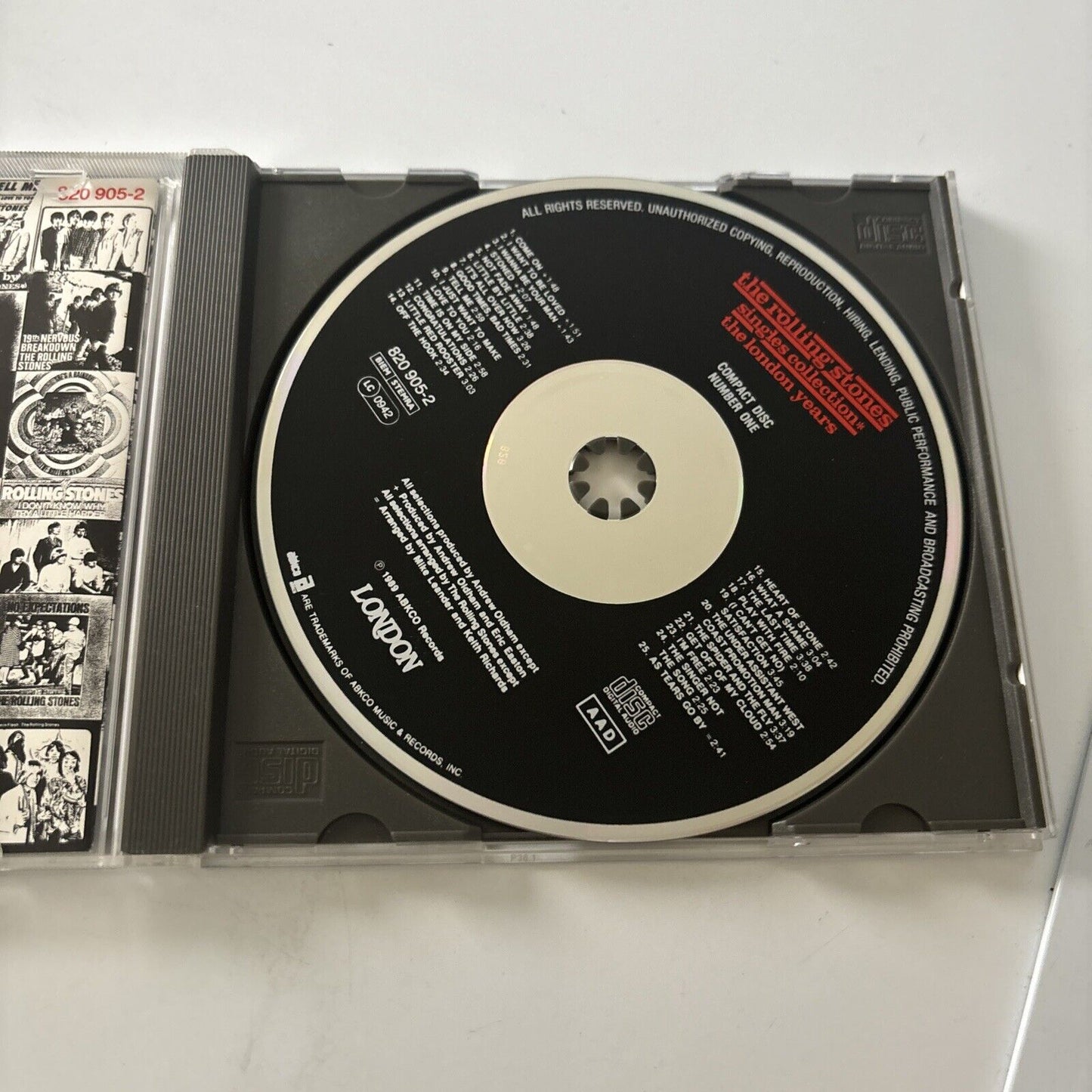 The Rolling Stones - Singles Collection The London Years (CD, 1989) 820 905-2