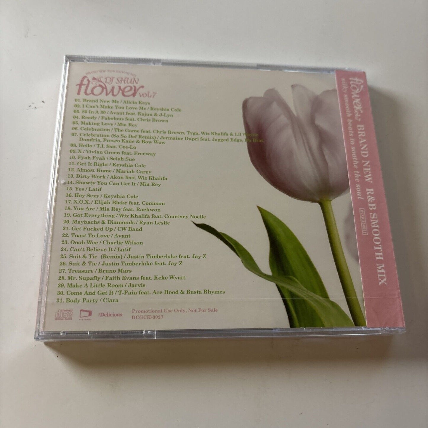 DJ Shun Flower Vol 7 - R&B Smooth Mix (CD) Obi Promo Dcgch-0027 *New Sealed*