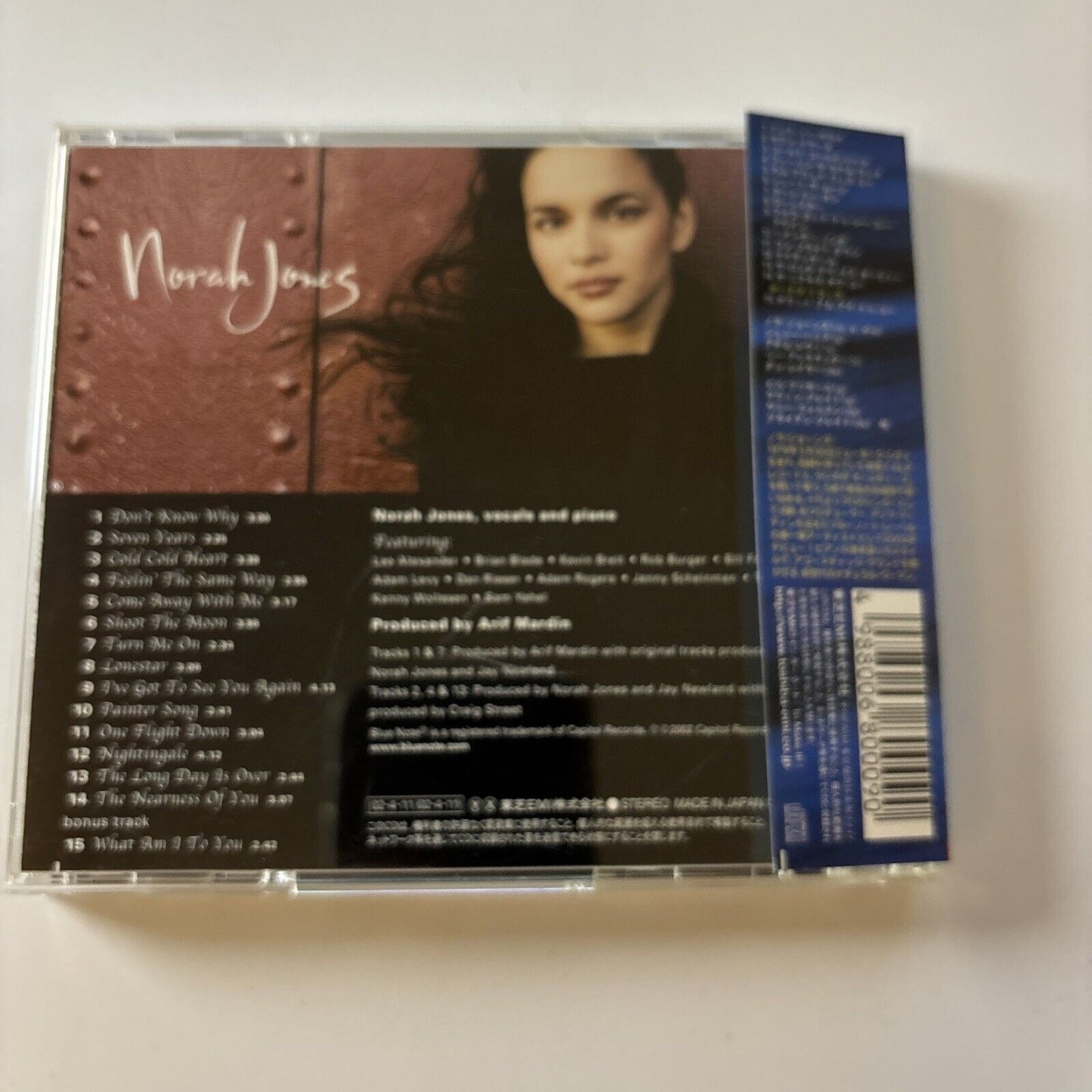 Norah Jones - Come Away with Me - Japan Bonus (CD, 2002) Obi Japan Tocp-66001