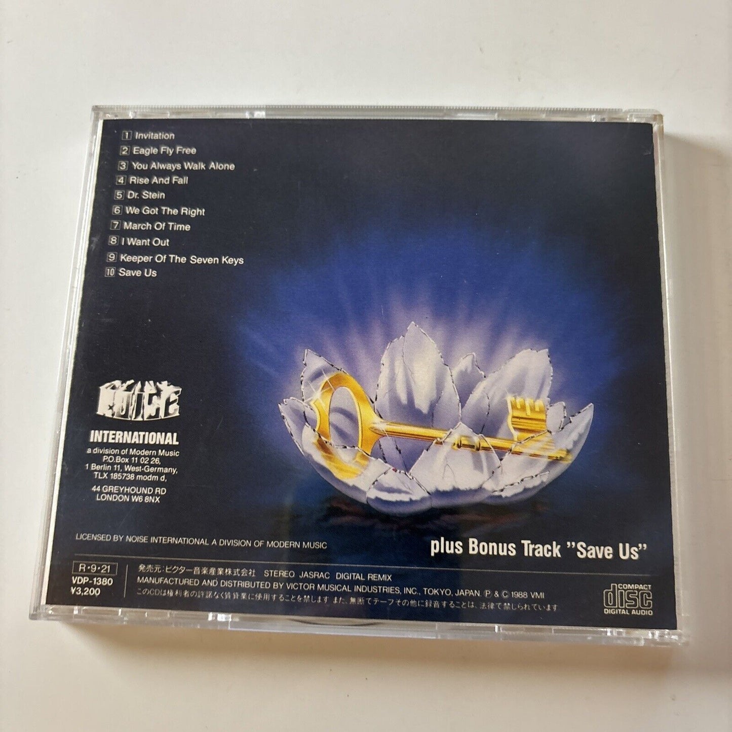 Helloween - Keeper Of The Seven Keys Part II (CD, 1988) Japan Vdp-1380