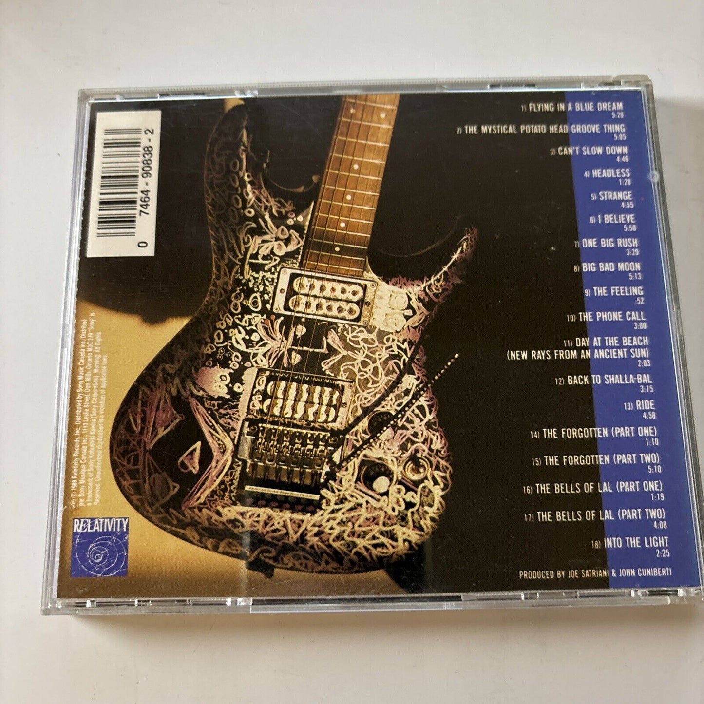 Joe Satriani - Flying In A Blue Stream (CD, 1989) Zk-90838