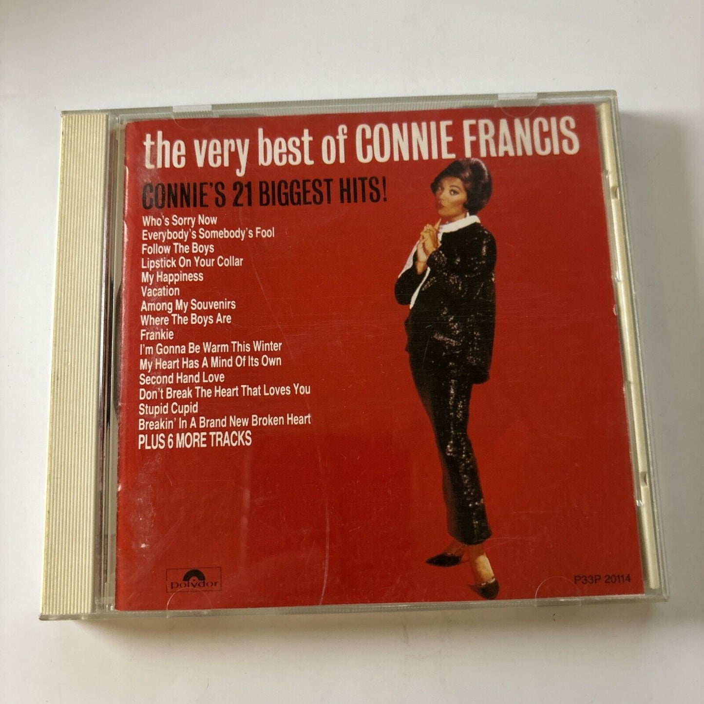 Connie Francis - The Very Best Of Connie Francis (CD, 1987) P33p-20114 Japan