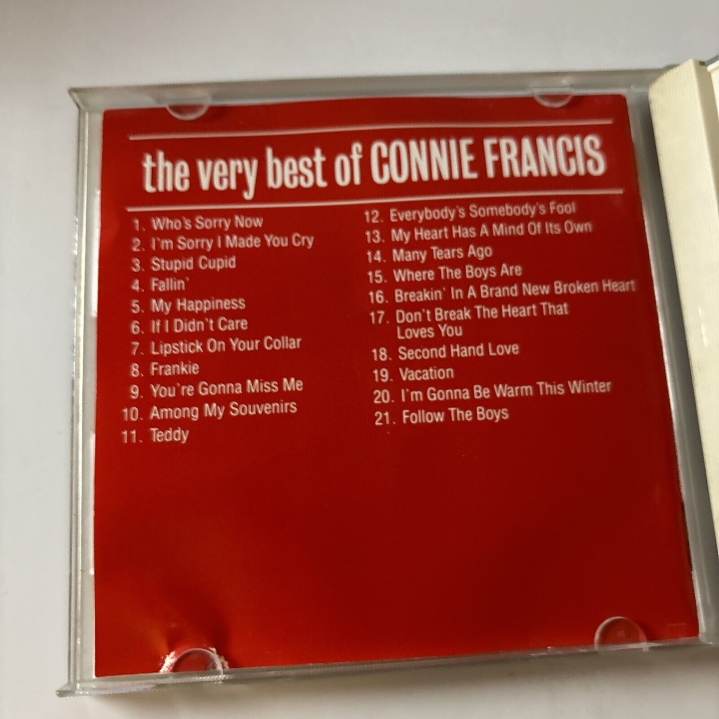 Connie Francis - The Very Best Of Connie Francis (CD, 1987) P33p-20114 Japan