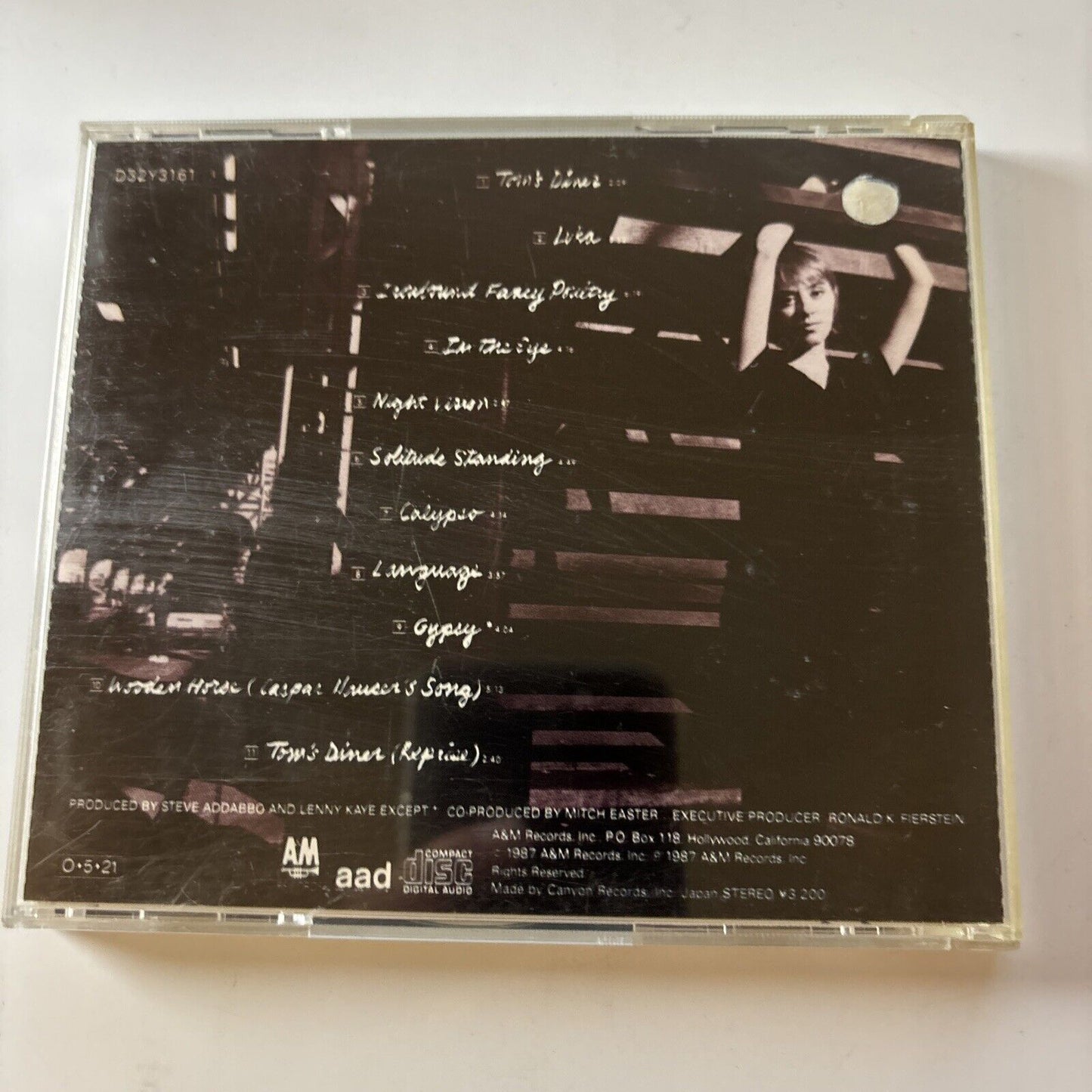 Suzanne Vega - Solitude Standing (CD, 1987) Japan D32y-3161