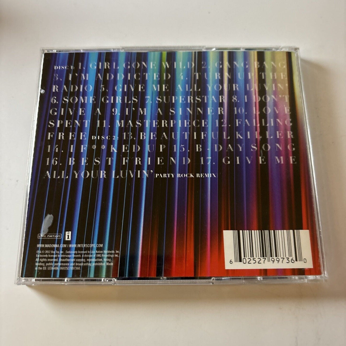 Madonna - MDNA (CD, 2012, 2-Disc, Deluxe Edition)