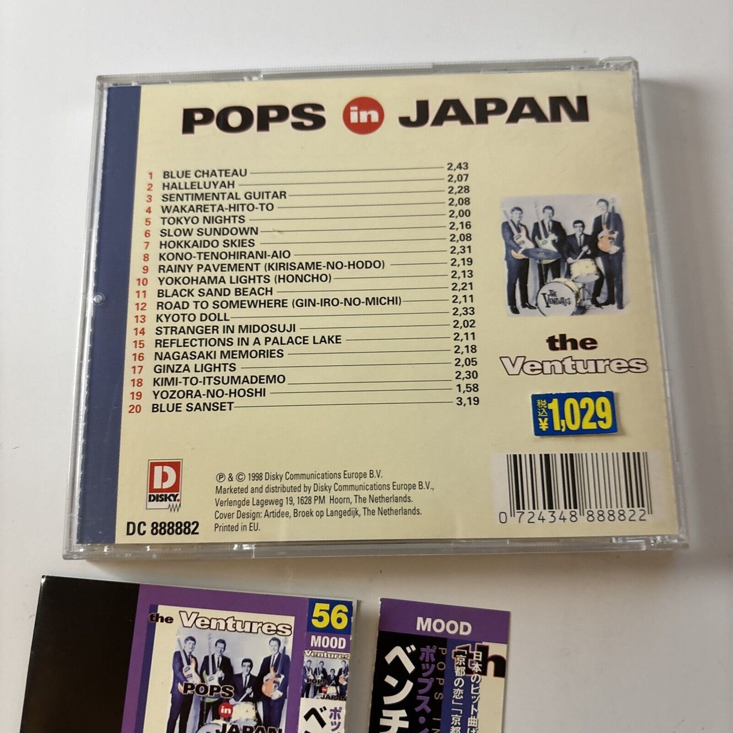 The Ventures - Pops in Japan (CD, 1998) Japan Dc-888882
