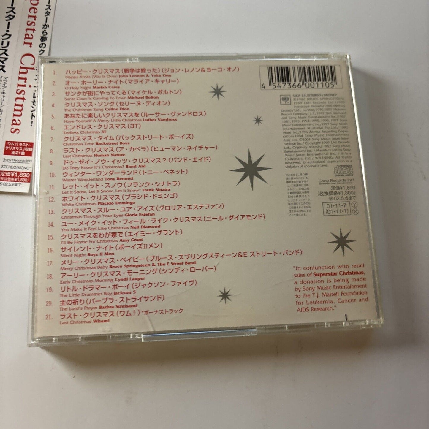 Superstar Christmas - John Lennon, Celine Dion (CD, 2001) Obi Japan Sicp-24