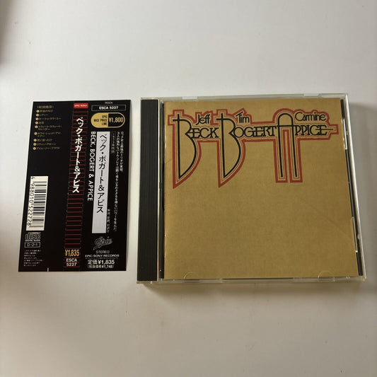 Jeff Beck, Tim Bogert, Carmine Appice (CD, 1973) Obi Japan Esca-5227