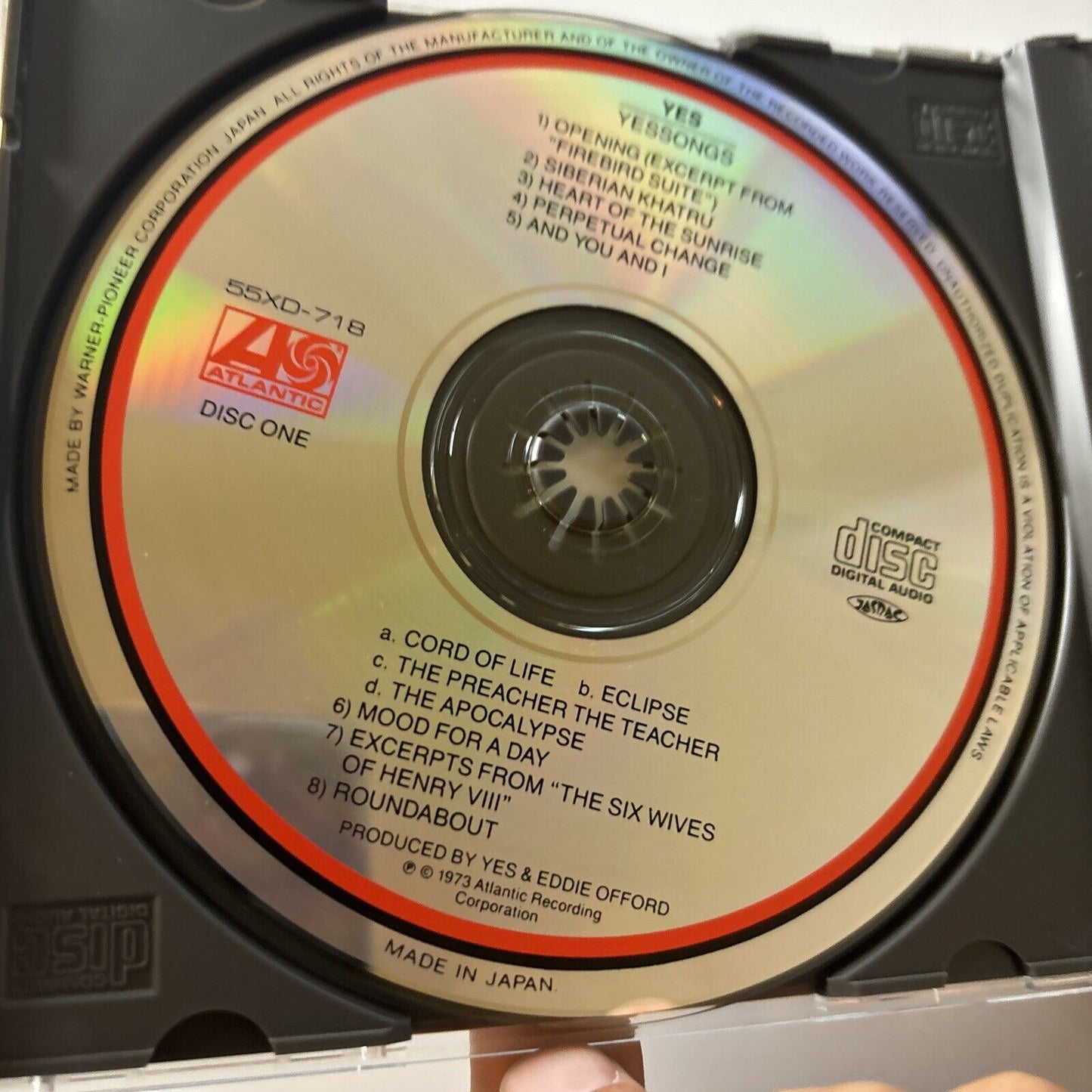 Yes - YesSongs (CD, 1973, 2-Disc) Japan Obi 55xd-718-9