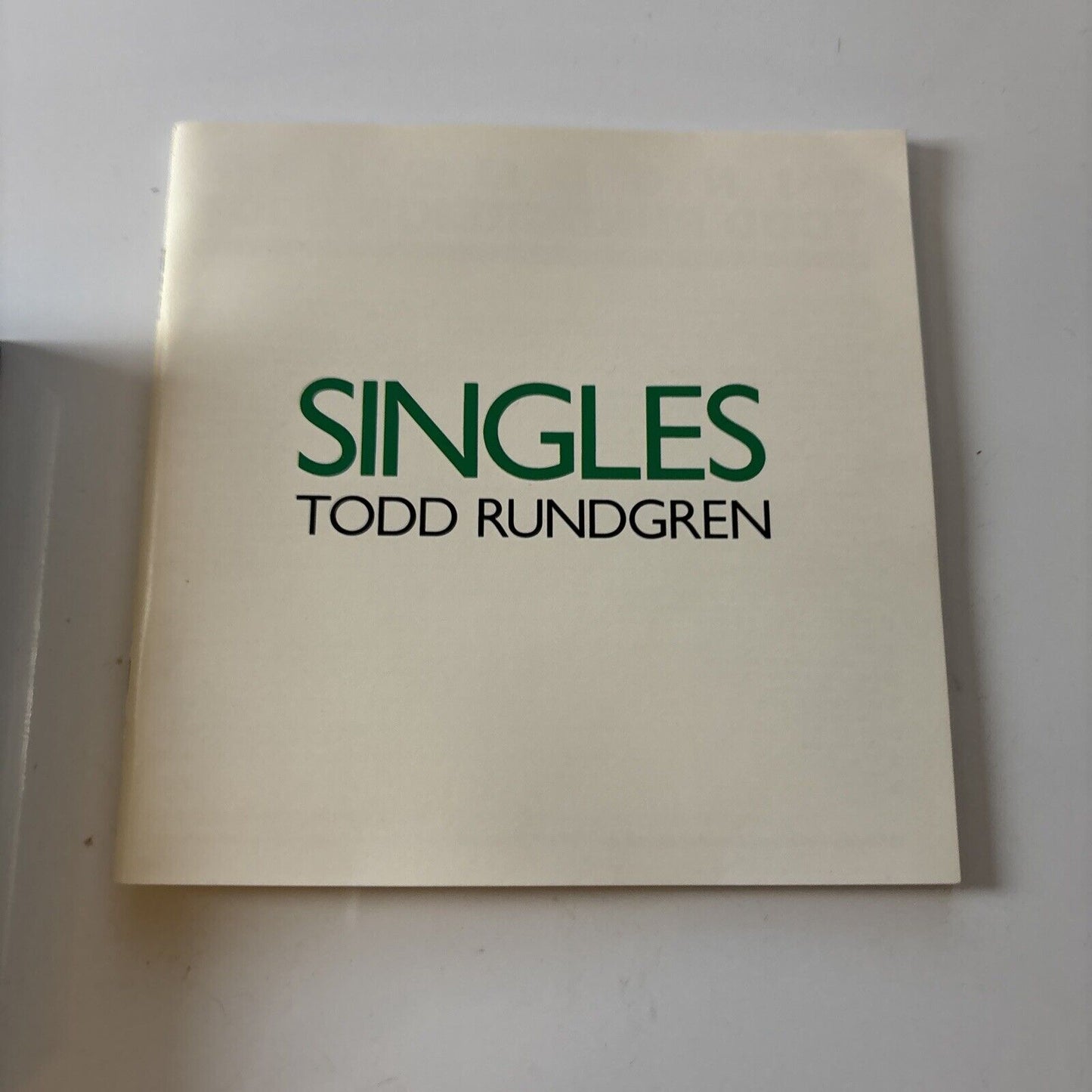 Todd Rundgren - Singles (CD, 1988, 2-Disc) Vdp-9029-30 Japan