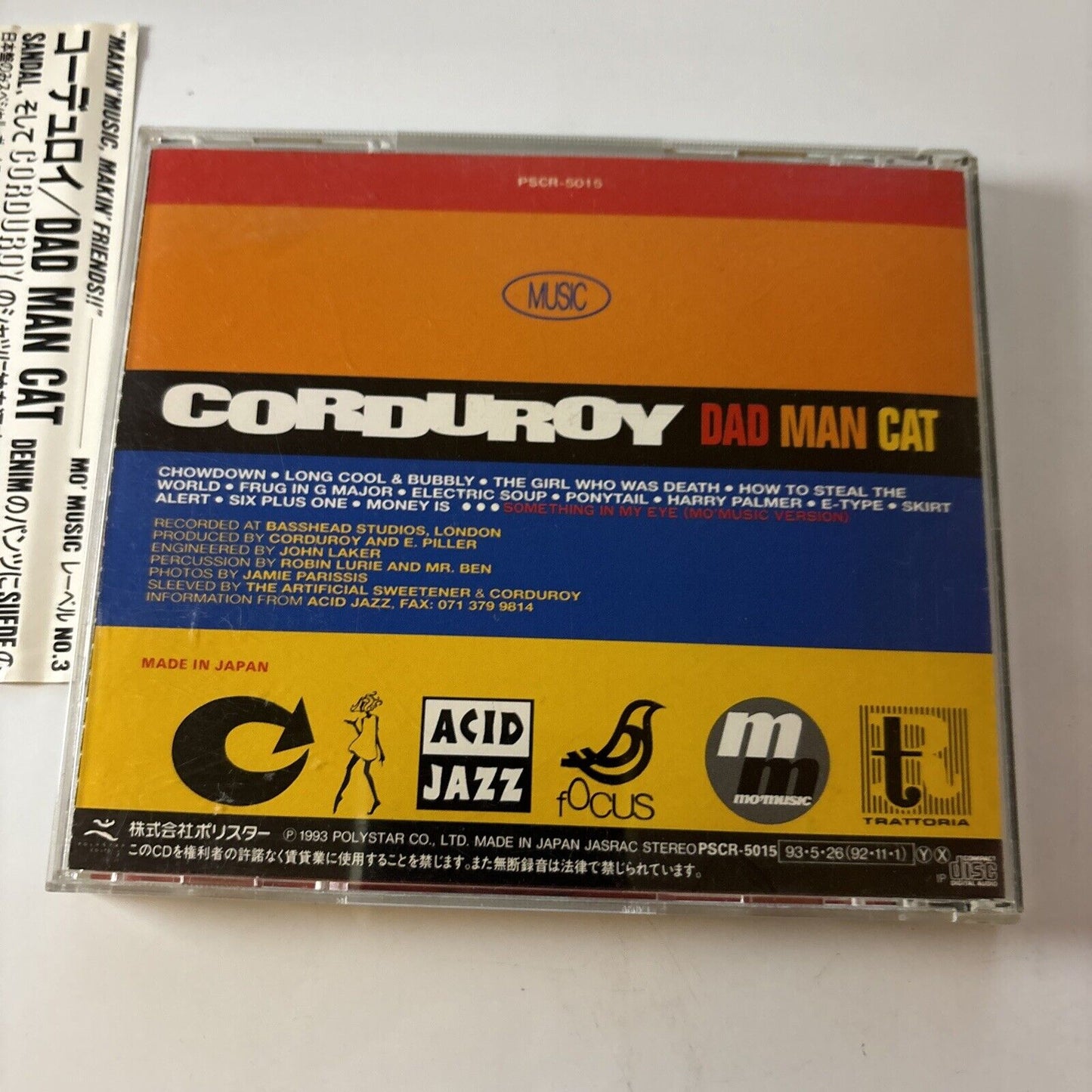 Corduroy - Dad Man Cat (CD, 1993) Pscr-5015 Obi Japan