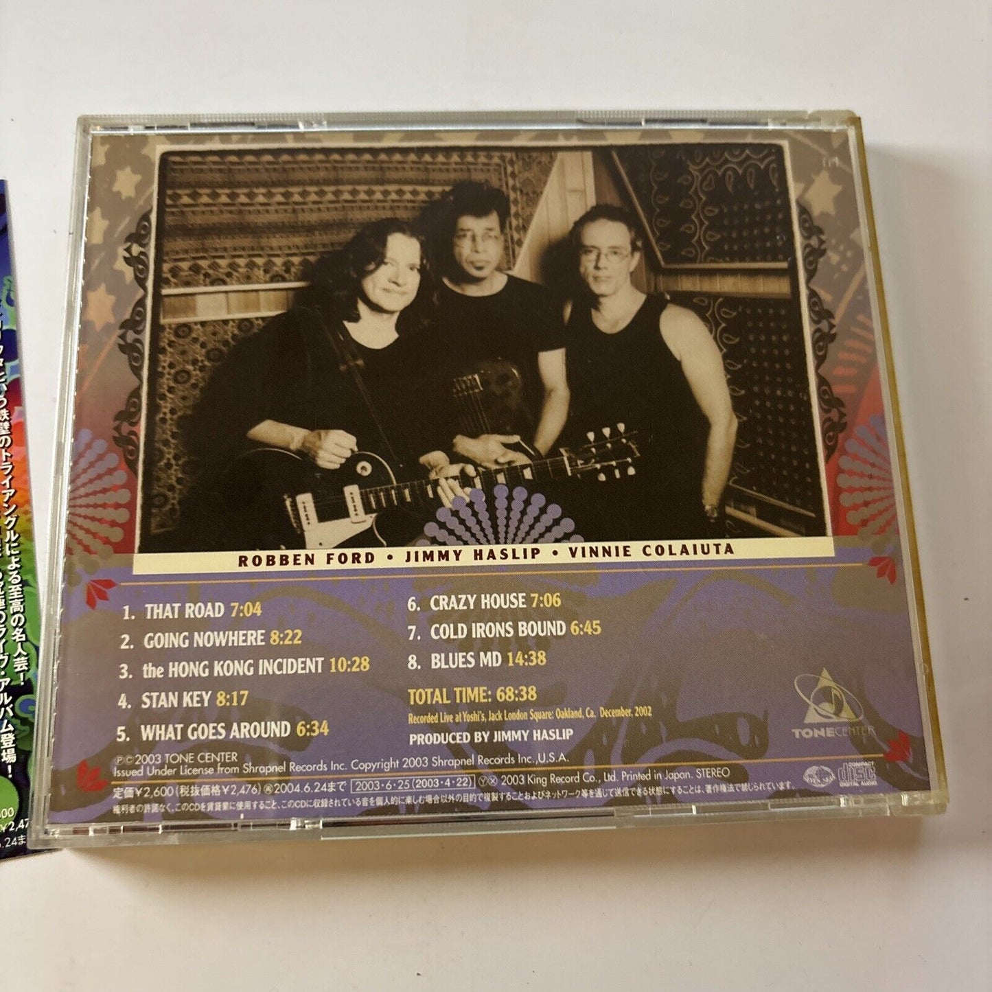 Jing Chi - Live (CD, 2003) Obi Japan Kicp-940