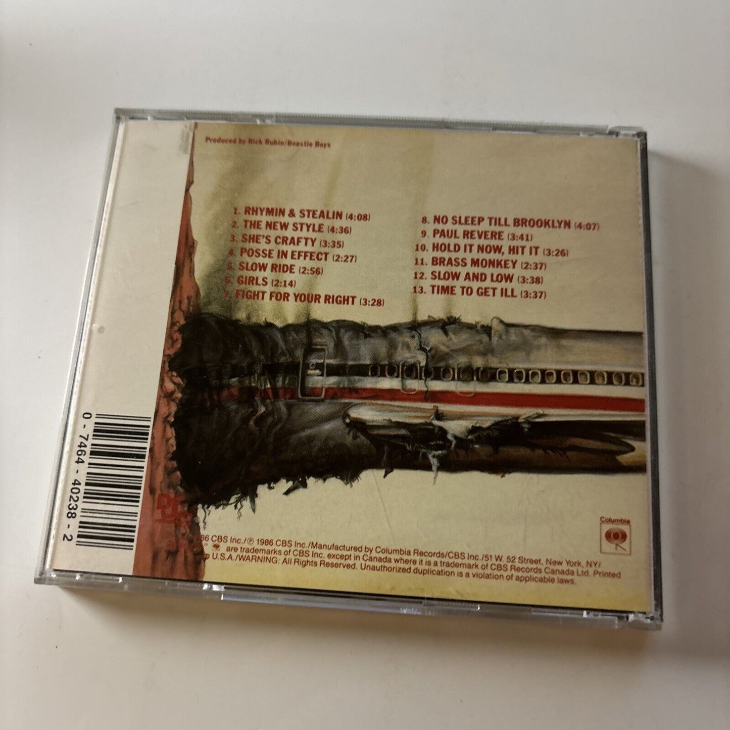 Beastie Boys - Licensed to Ill (CD, DADC, 1986) Ck-40238