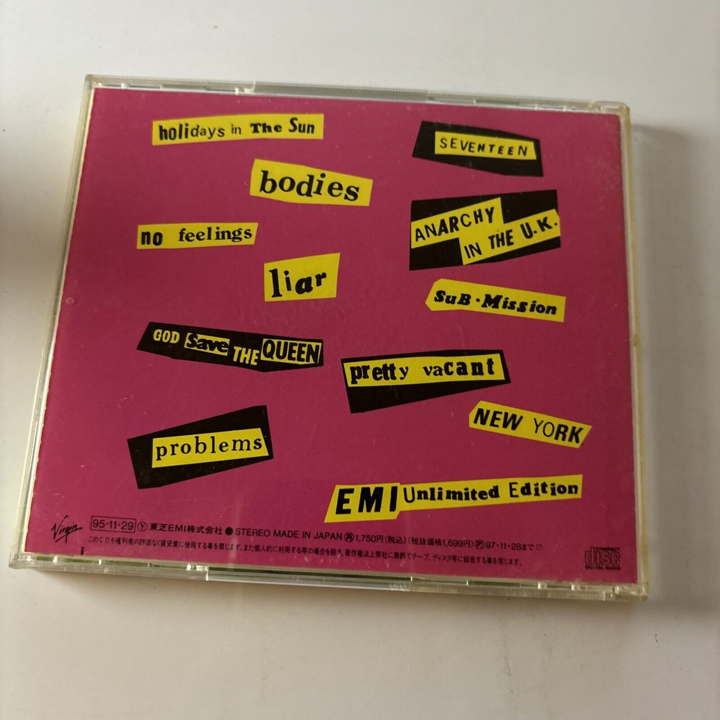 Never Mind The Bollocks Here's The Sex Pistols (CD, 1977) Japan Vjcp-3215