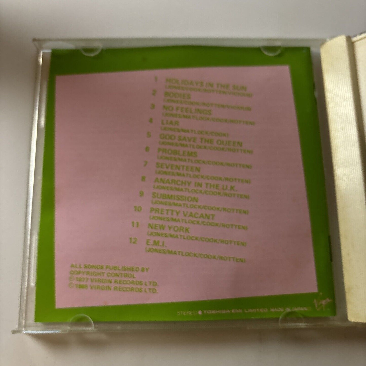 Never Mind The Bollocks Here's The Sex Pistols (CD, 1977) Japan Vjcp-3215