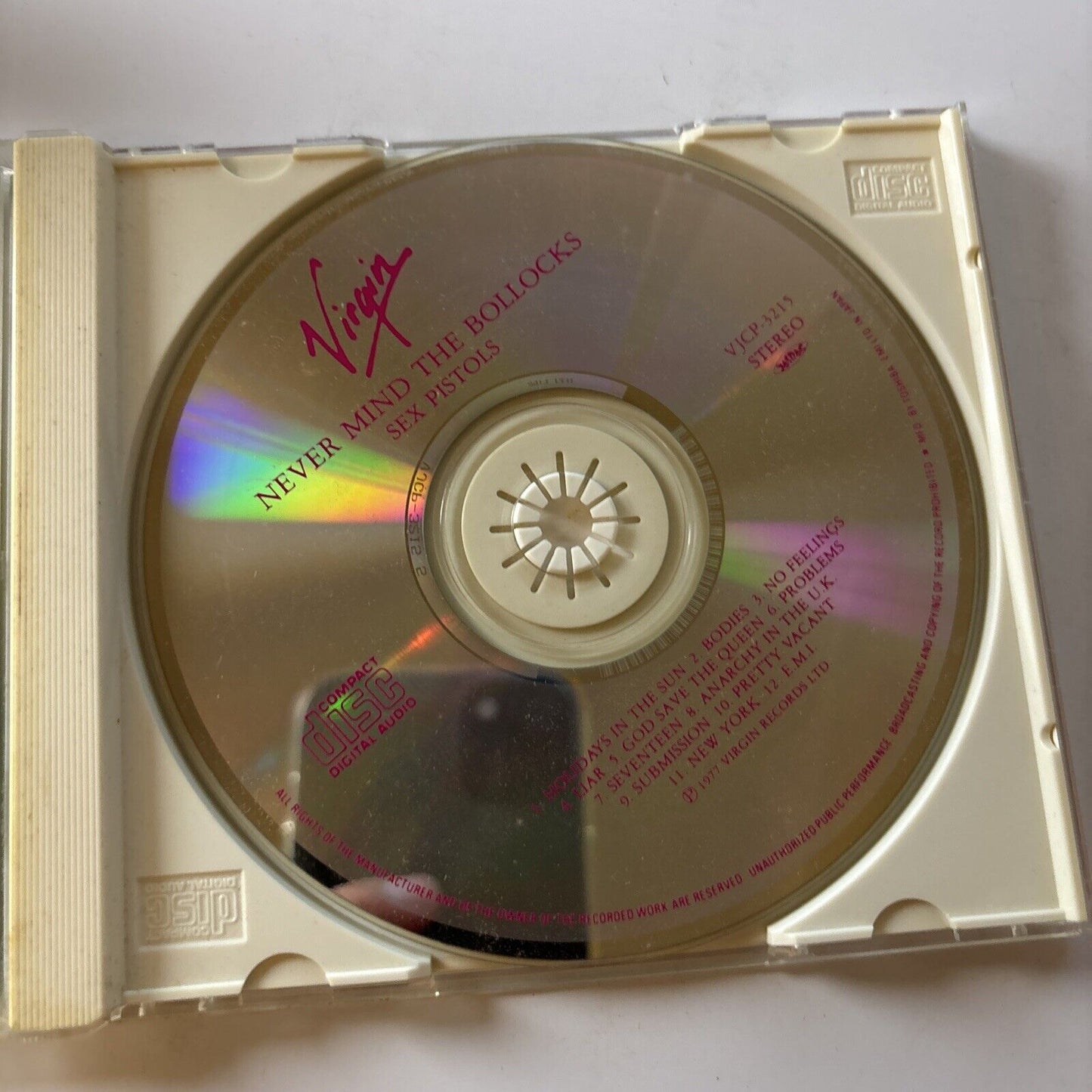 Never Mind The Bollocks Here's The Sex Pistols (CD, 1977) Japan Vjcp-3215