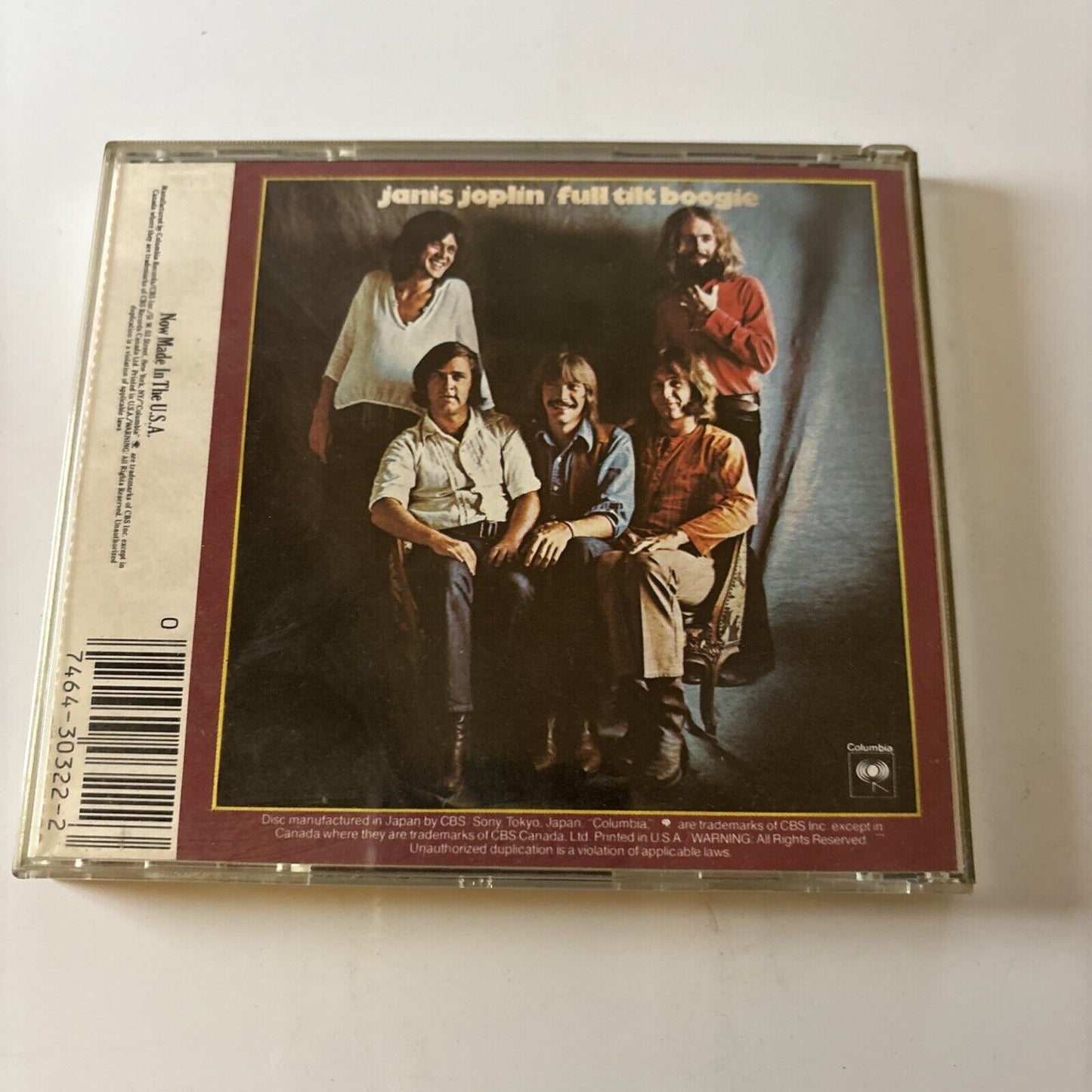 Janis Joplin - Pearl (CD, 1990) Ck-30322