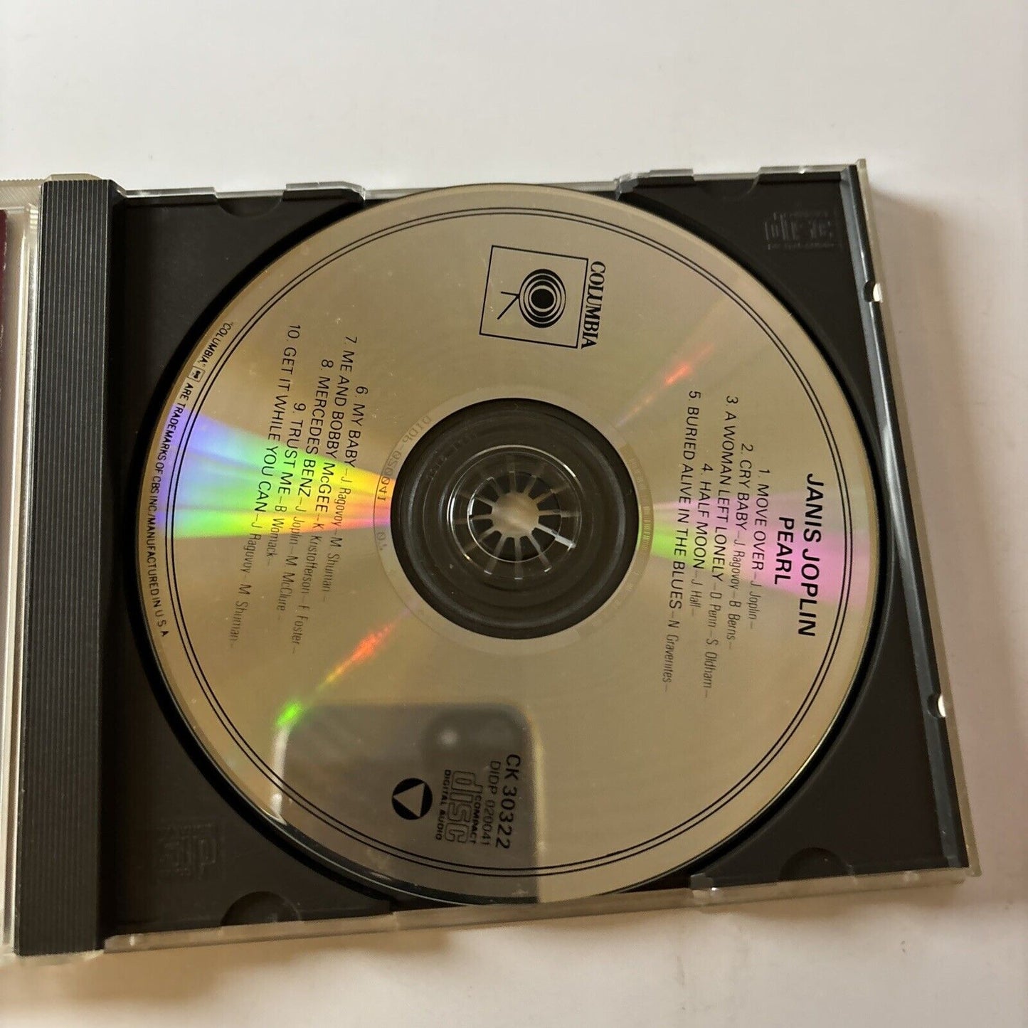 Janis Joplin - Pearl (CD, 1990) Ck-30322