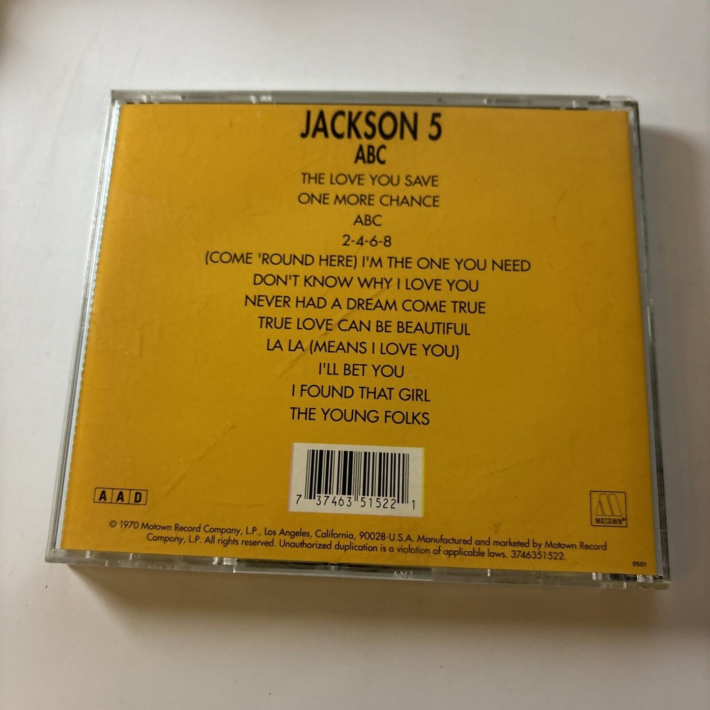 Jackson 5 - ABC (CD, 1992)