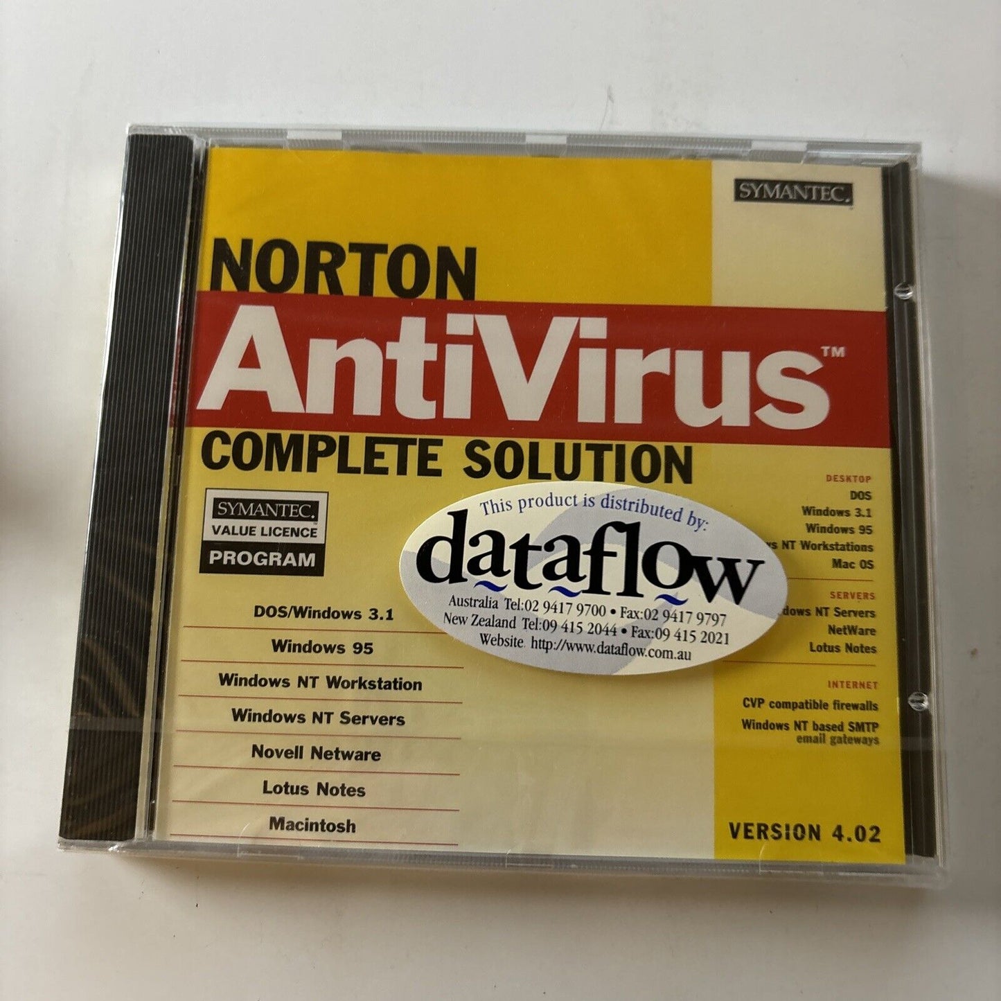 Norton Antivirus Complete Solution Version 4.02 Windows 95 Version *New Sealed*