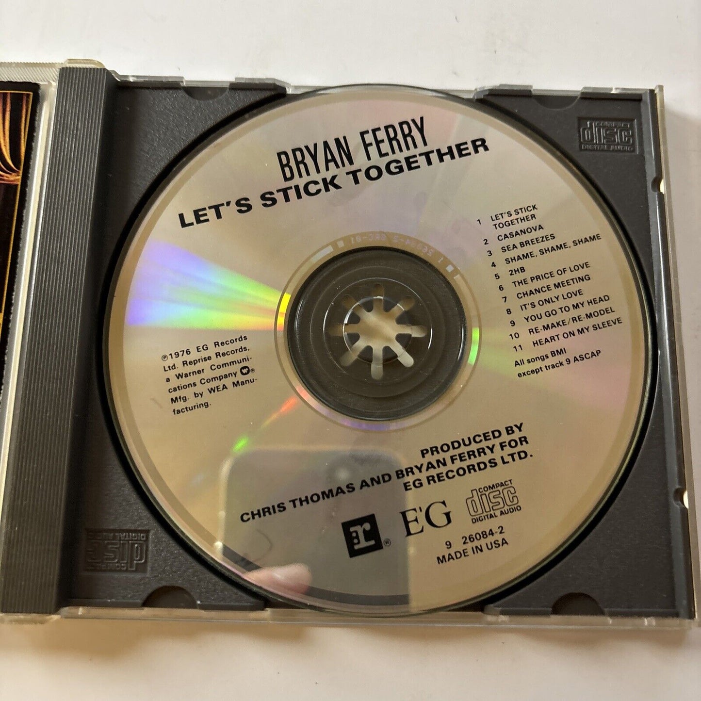 Bryan Ferry - Let's Stick Together (CD, 1990) 926084-2