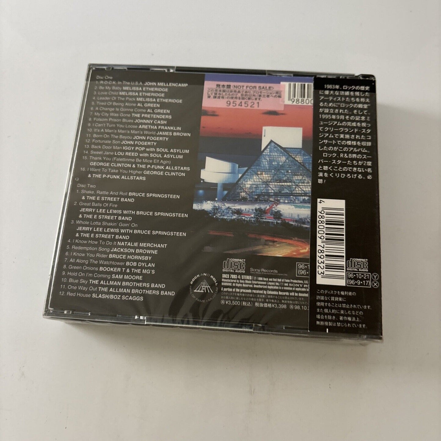 The Concert For The Rock And Roll Hall Of Fame (CD, 1998) Promo Obi Srcs-7893-4