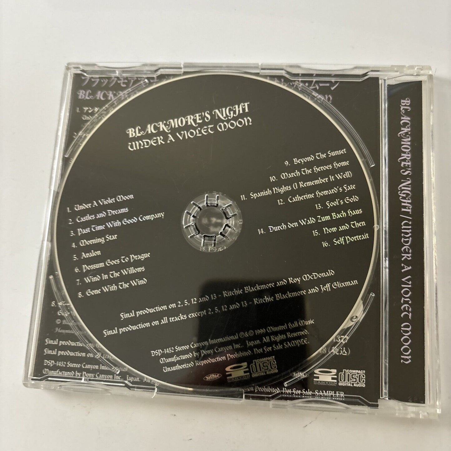 Blackmore's Night - Under A Violet Moon (CD, 1999) Dsp-1452 Japan