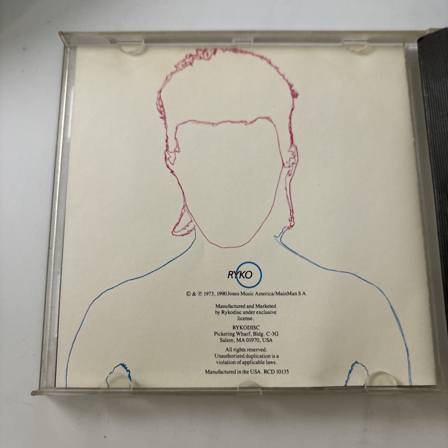 David Bowie - Aladdin Sane (CD, 1973) Rcd-10135