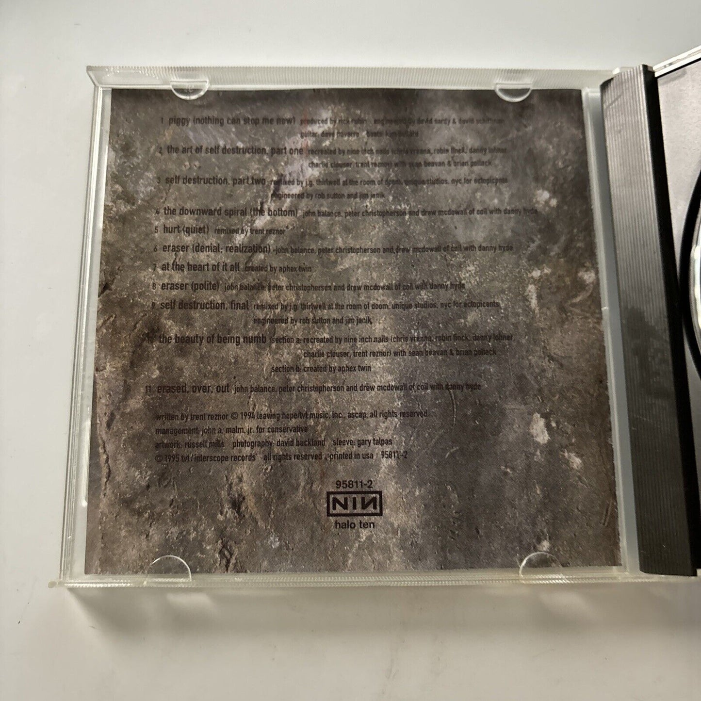 Nine Inch Nails - Further Down the Spiral (CD, 1995)   95811-2