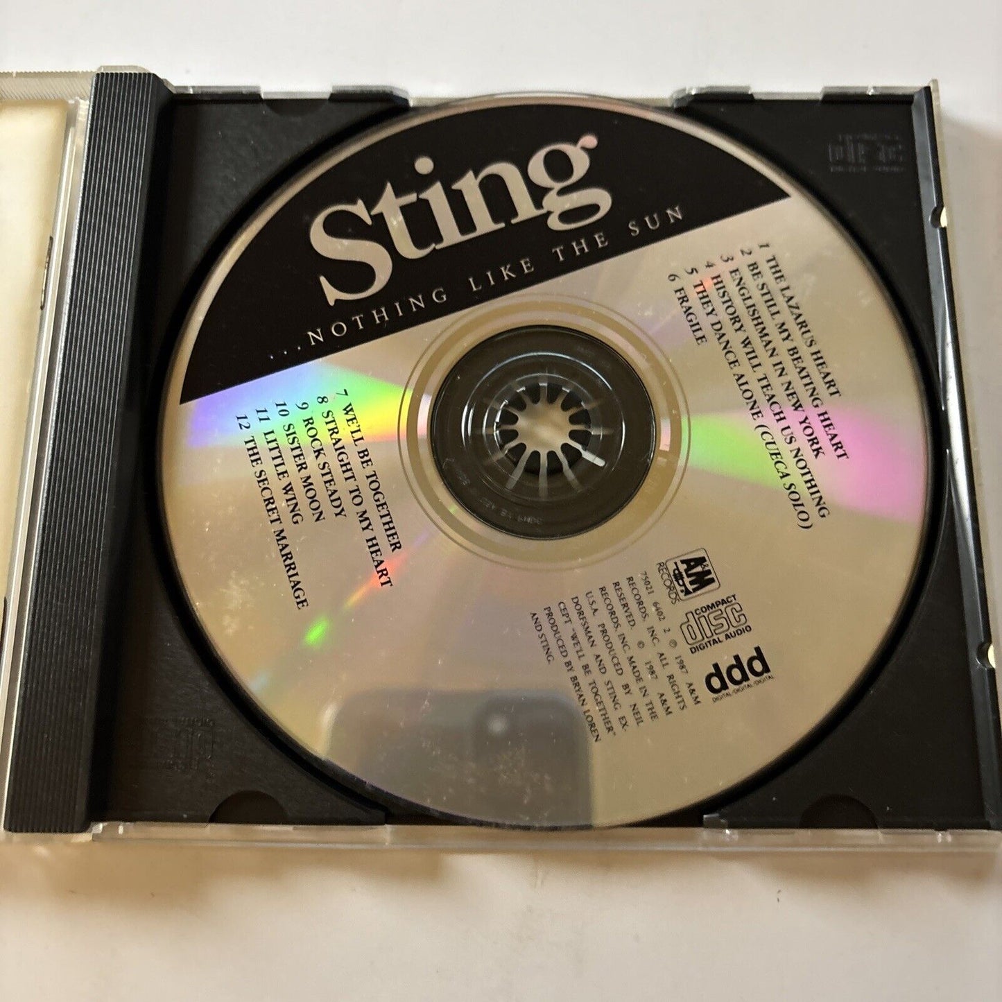 Sting - Nothing Like the Sun (CD, 1987) Cd-6402