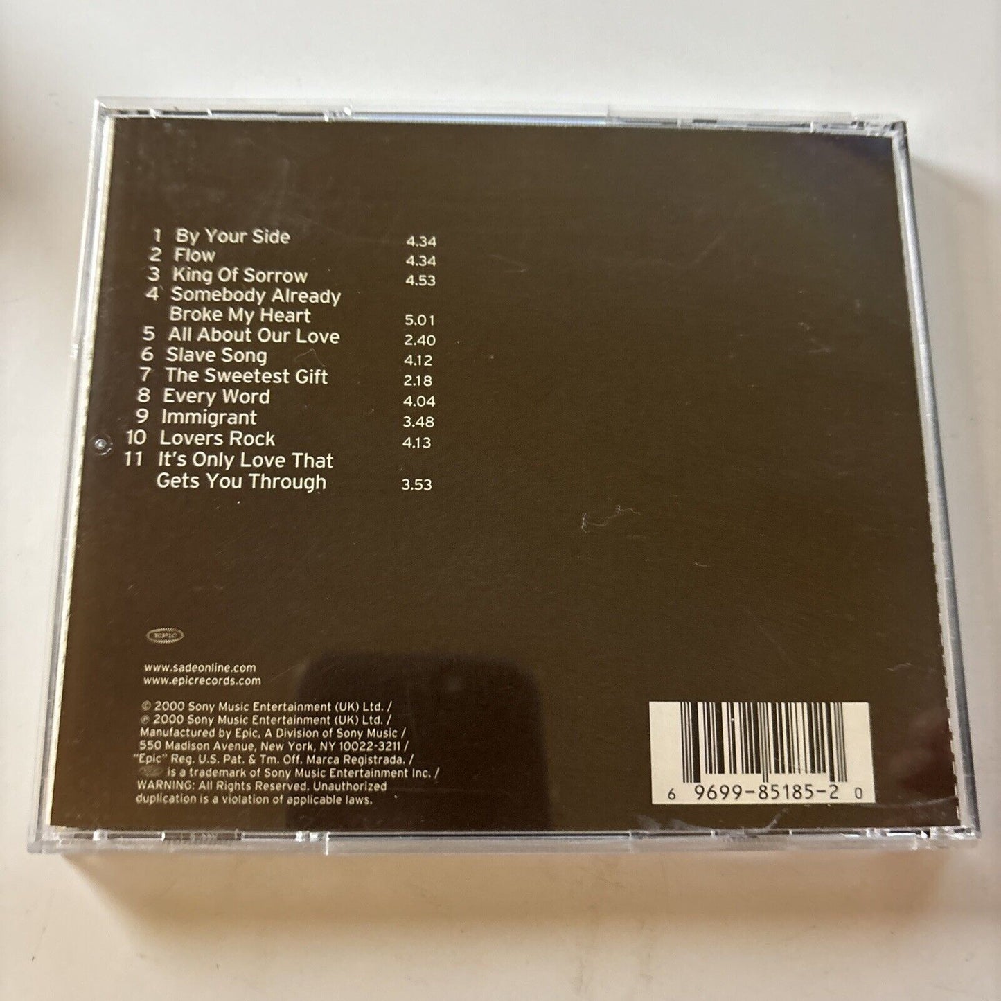 Lovers Rock by Sade (CD, 2000) Ek-85185